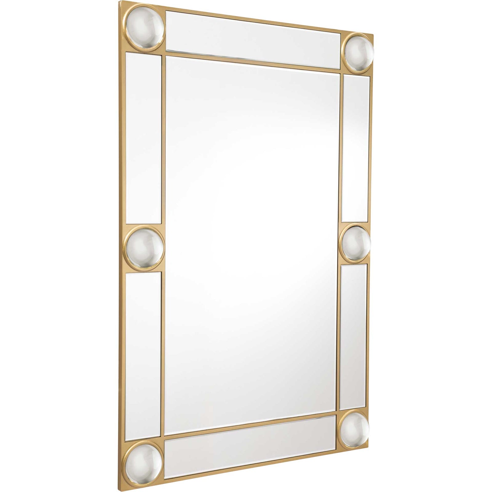 Lucite Orbs Rectangular Mirror