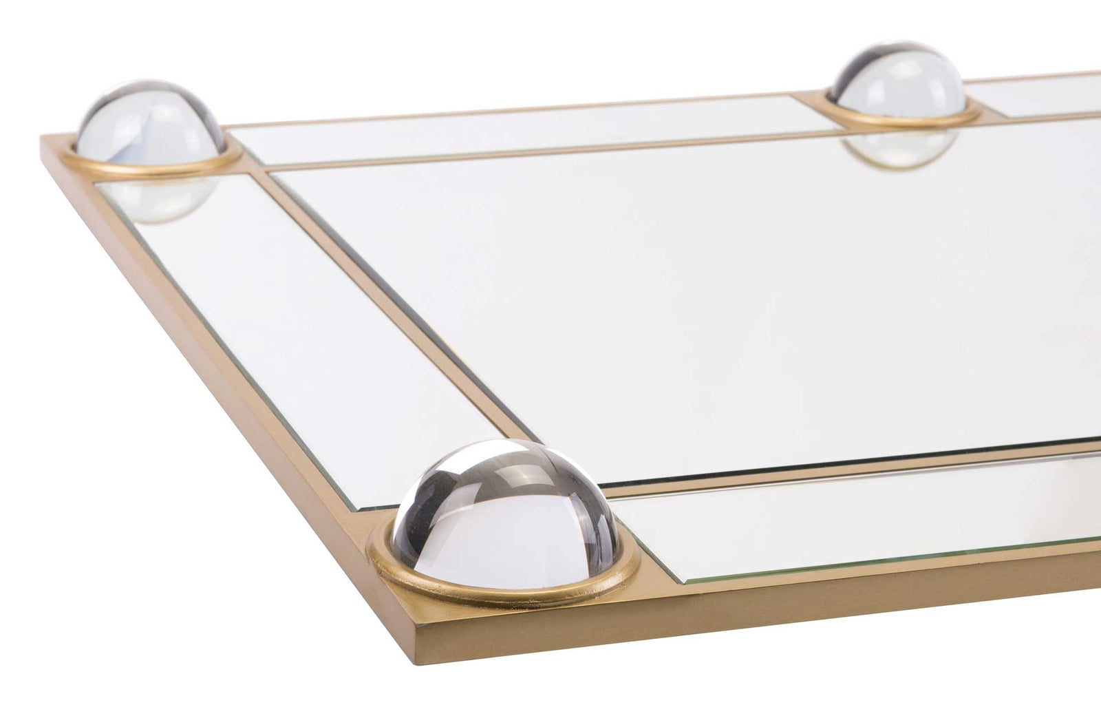 Lucite Orbs Rectangular Mirror