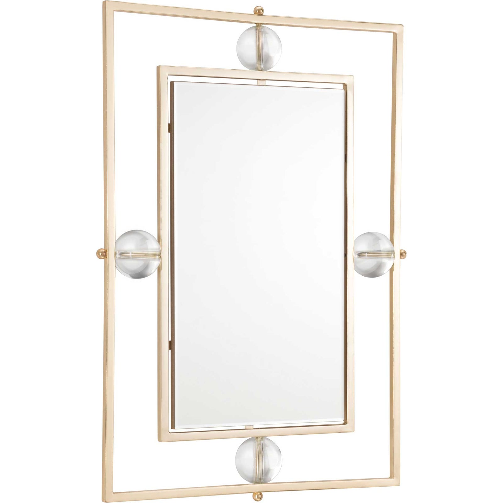 Floating Rectangle Lucite Mirror