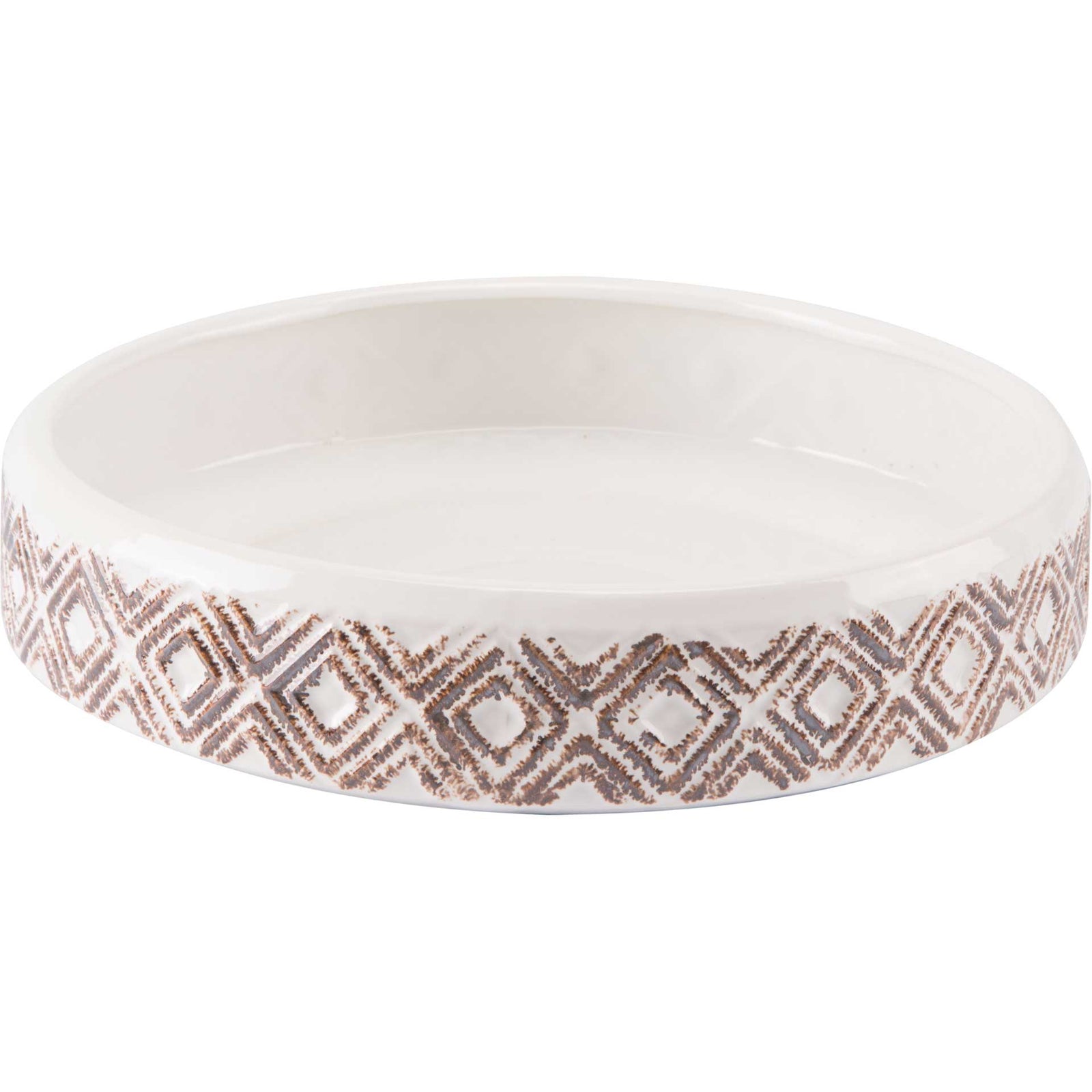 Toba Bowl White/Brown