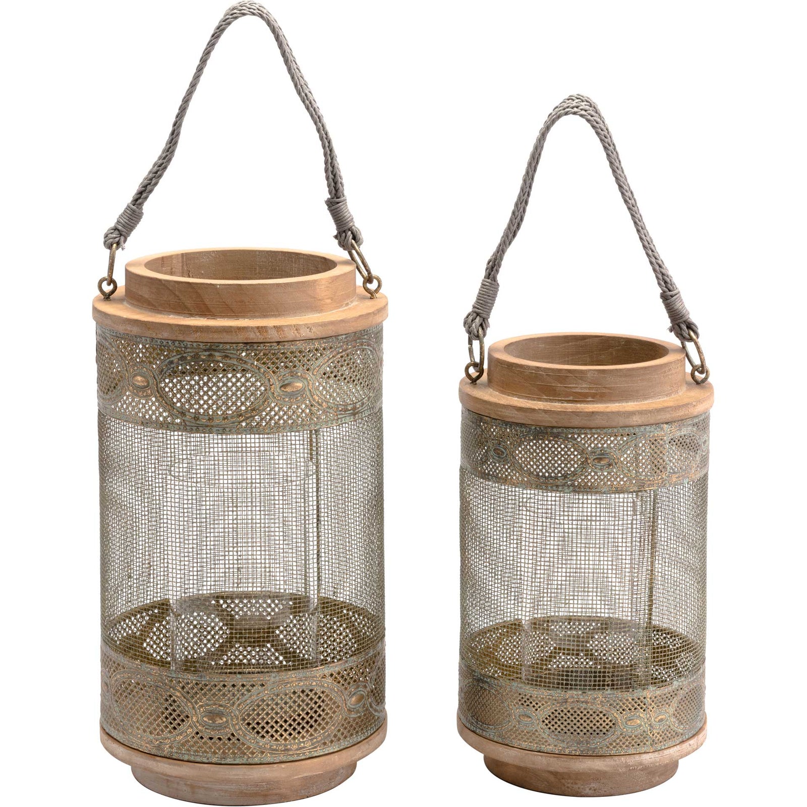 Oriental Mesh Lantern Gray
