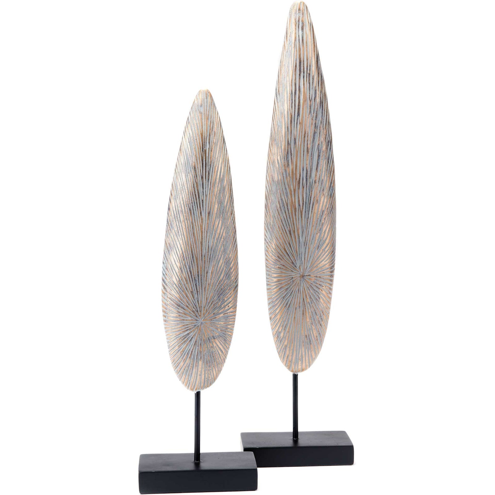 Plumas Pedestal Antique Gold