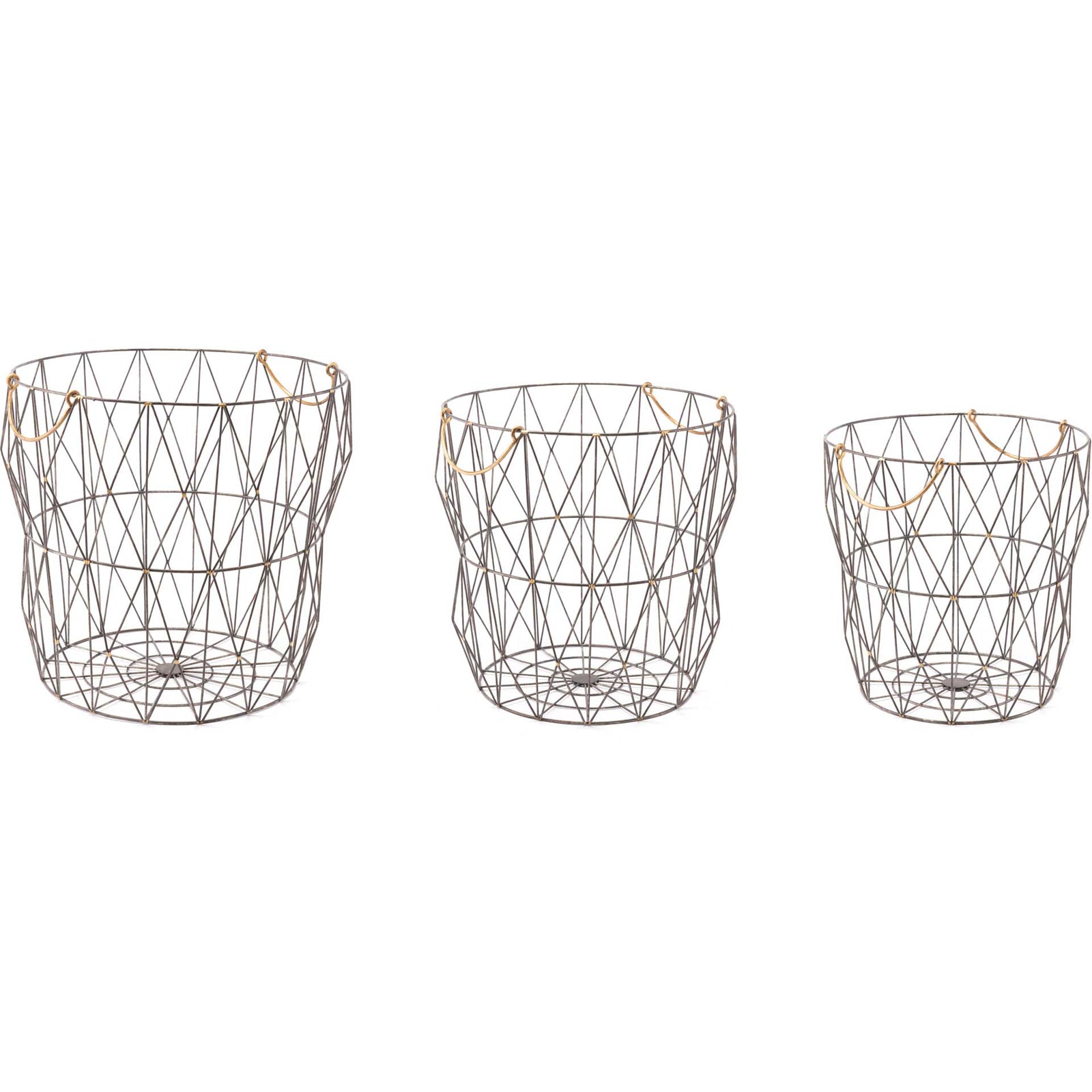 Geometric Wire Basket Antique