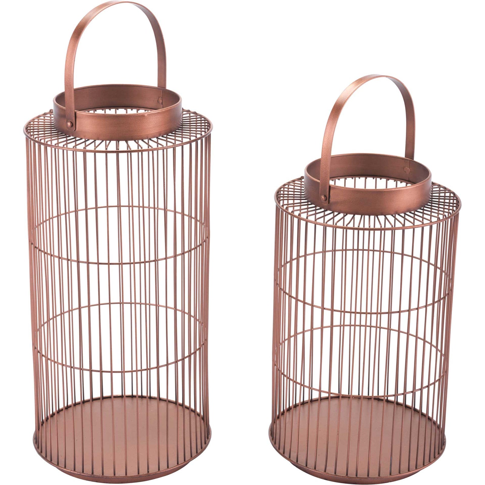 Wired Lanterns Bronze (Set of 2)