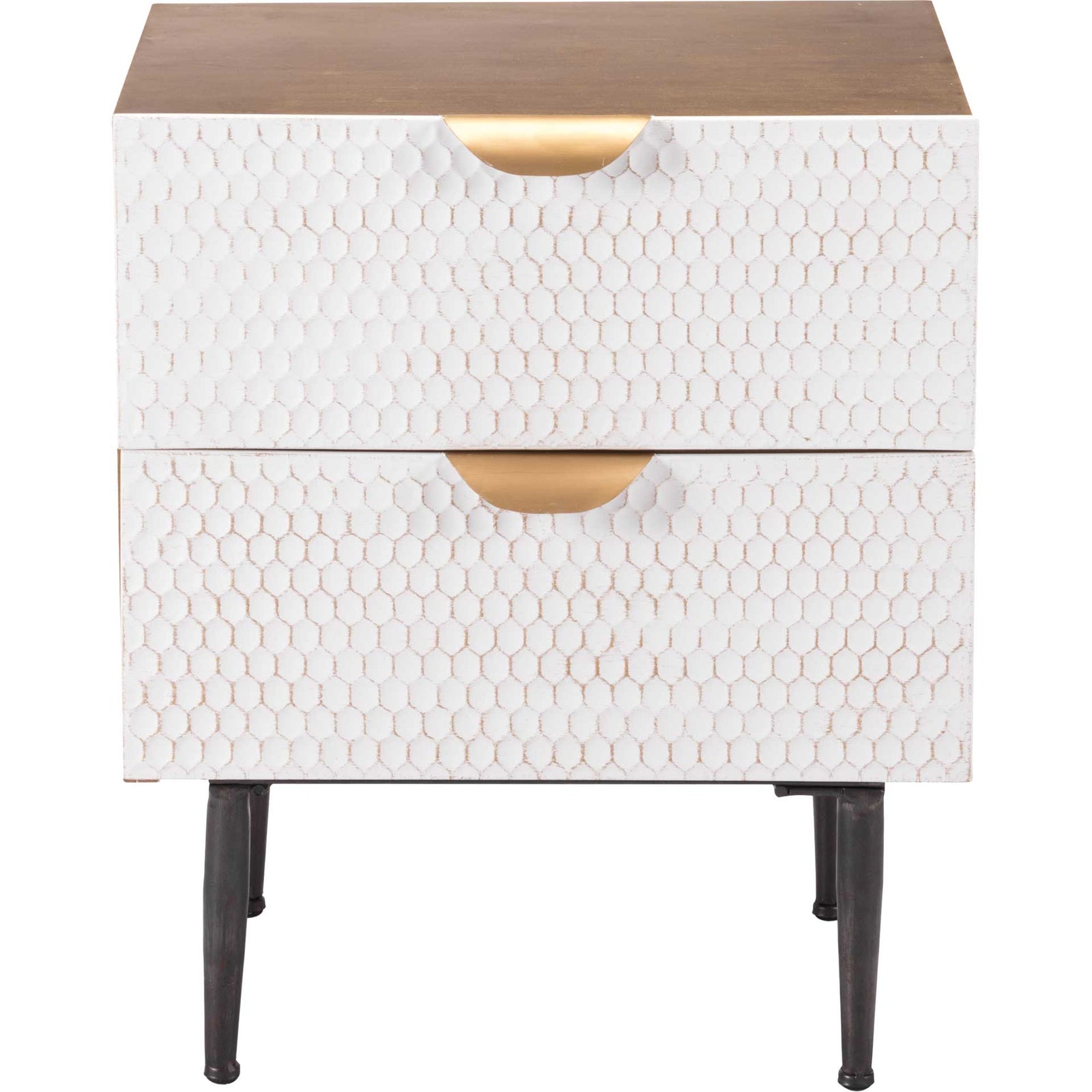 Honeycomb End Table Antique