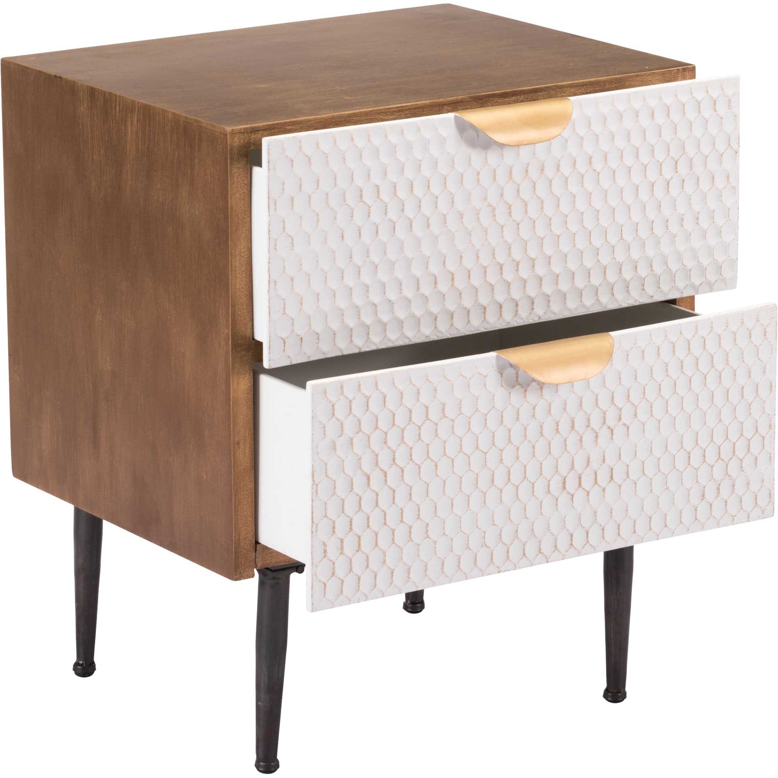 Honeycomb End Table Antique