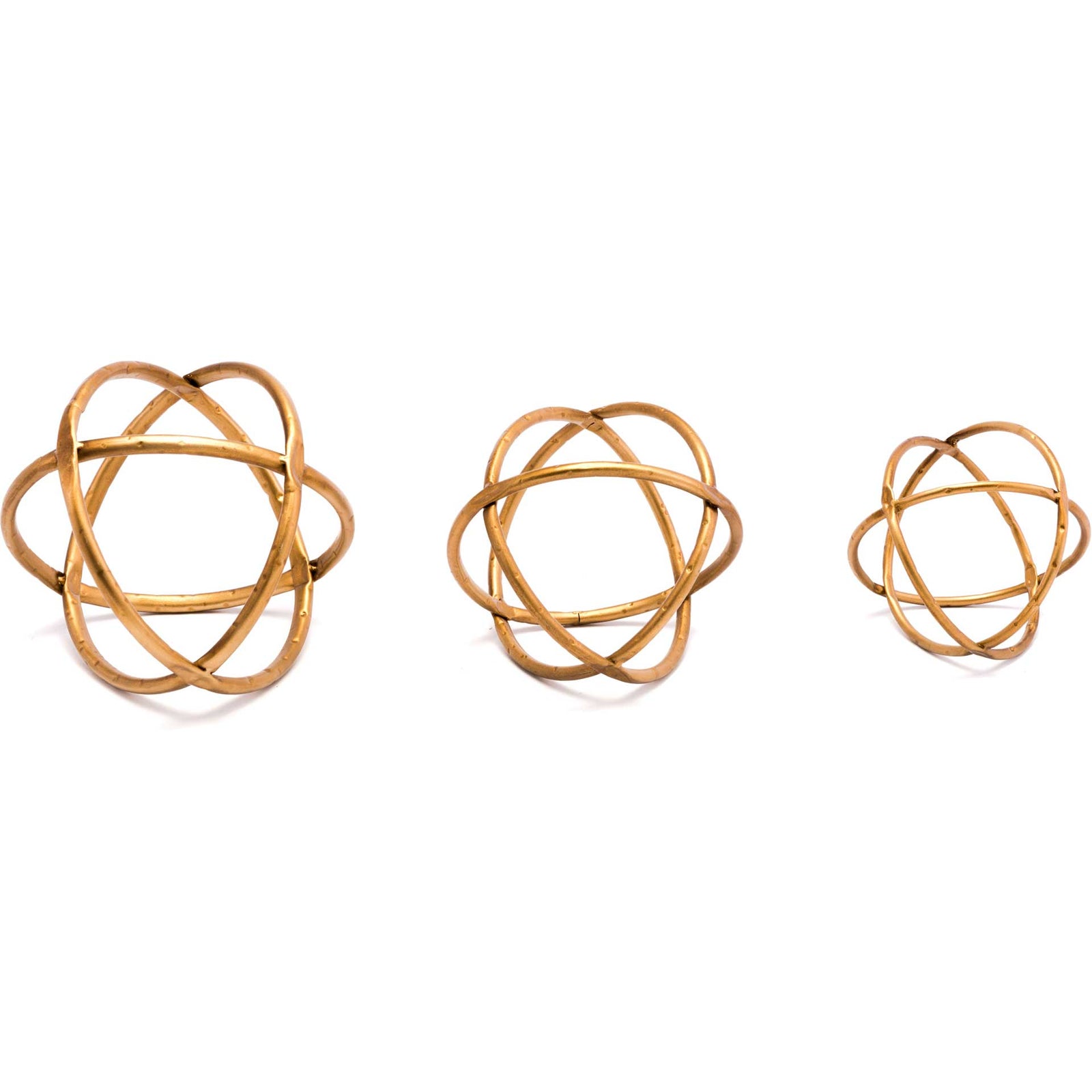 Quattro Orbs Gold (Set of 3)