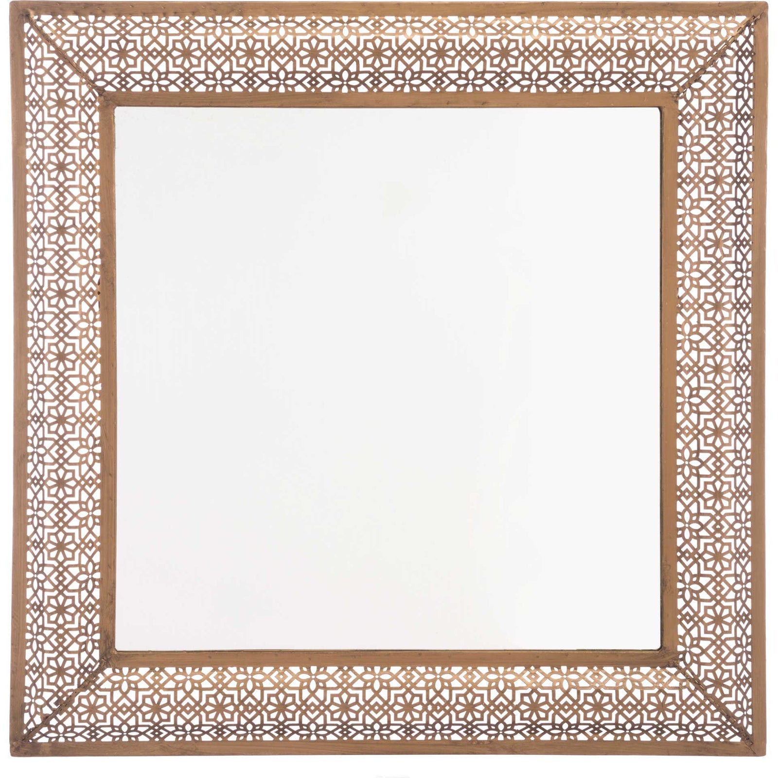 Moroccan Escamas Mirror Antique Gold