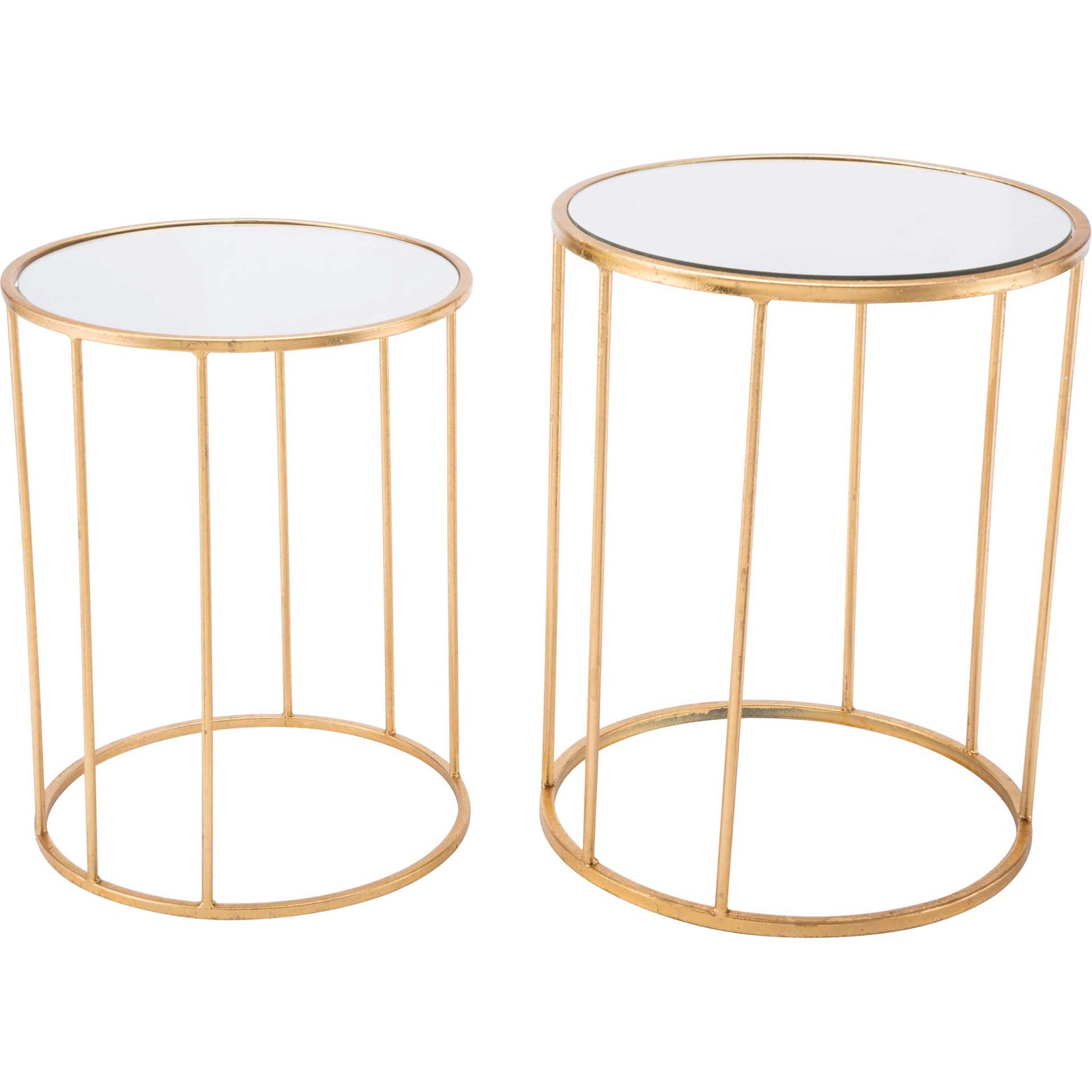 Finita 2-Piece Nesting Round Table Gold