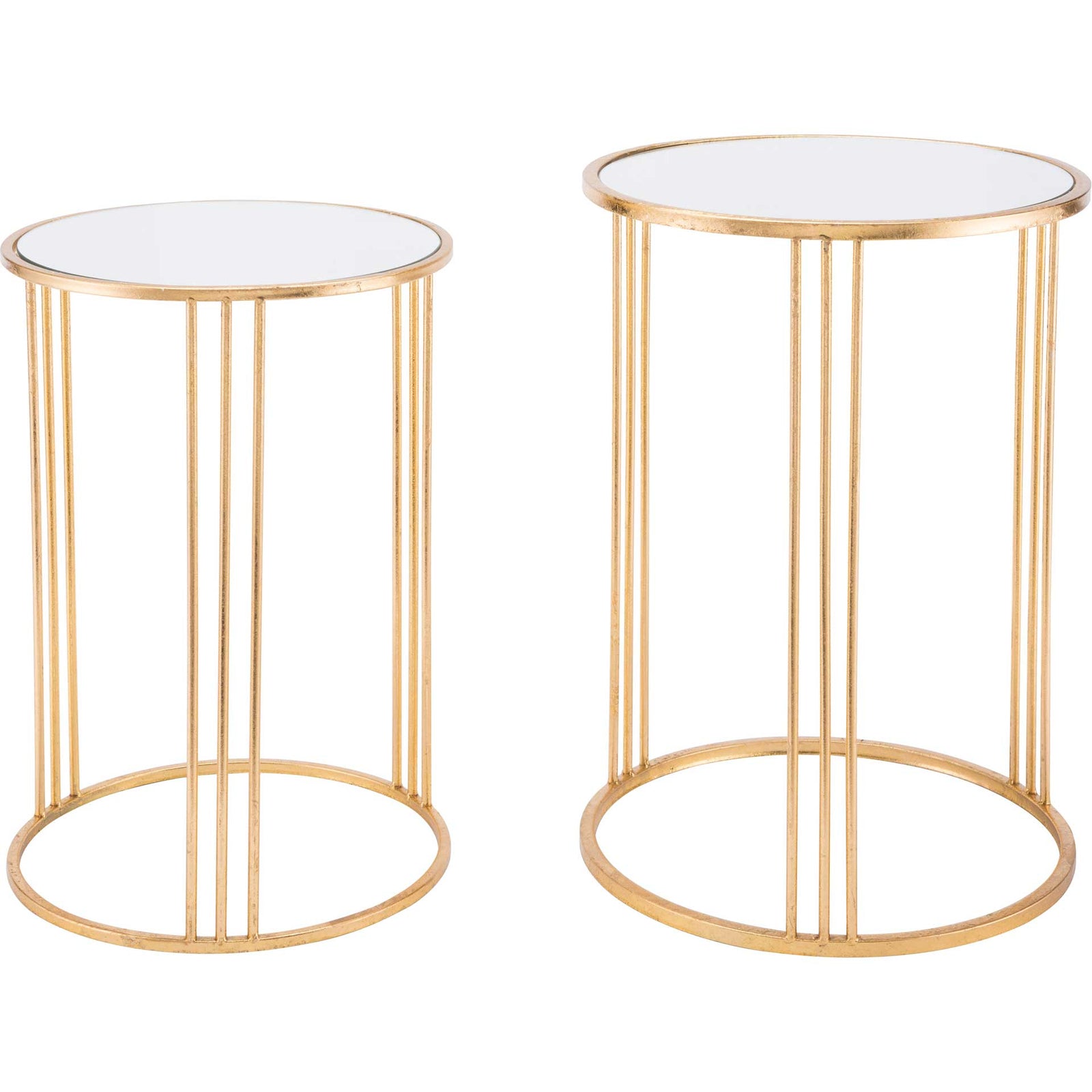 Magri 2-Piece Nesting Round Table Gold