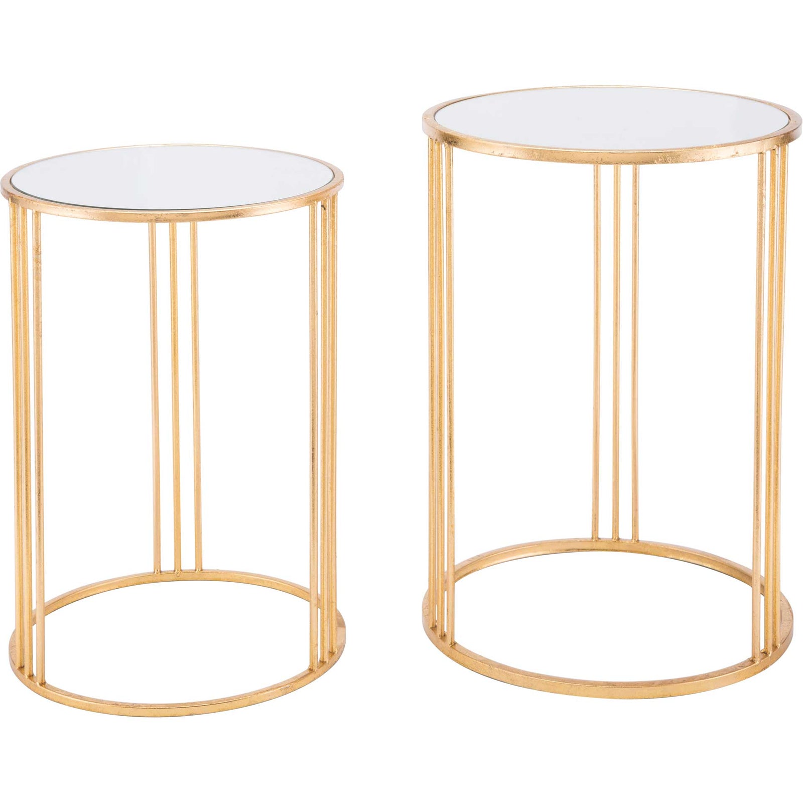 Magri 2-Piece Nesting Round Table Gold