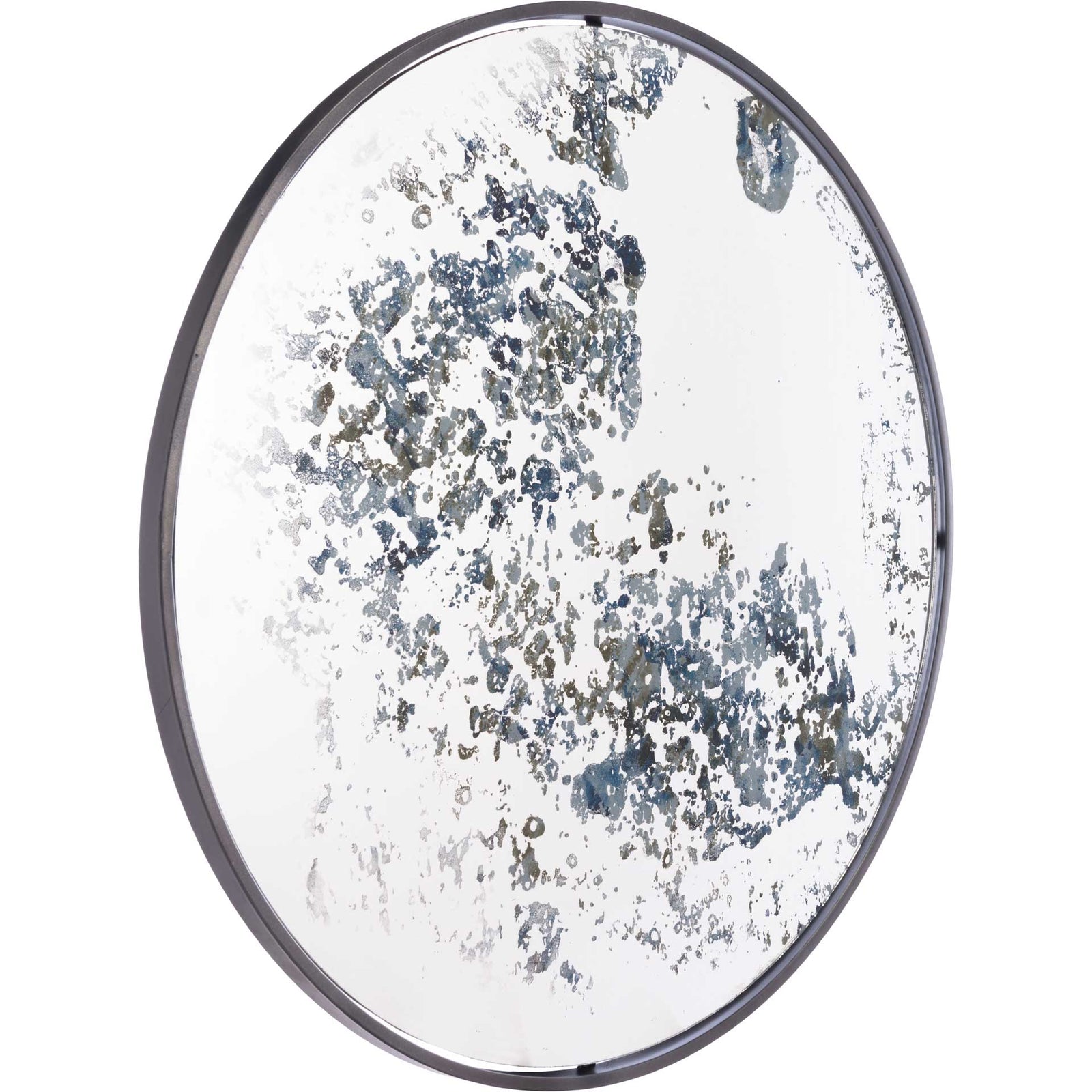 Antique Finish Round Mirror