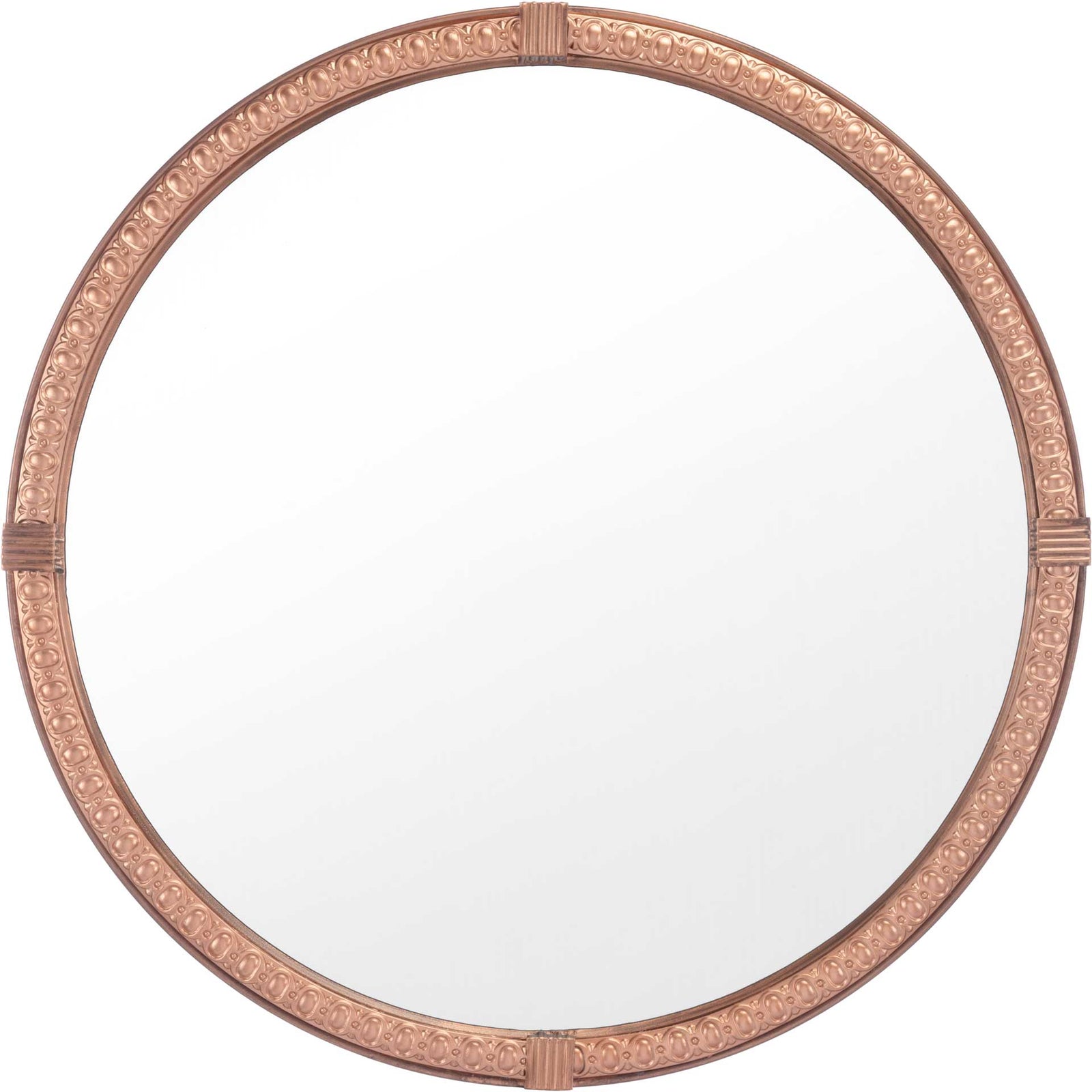 Madi Circle Mirror Brown