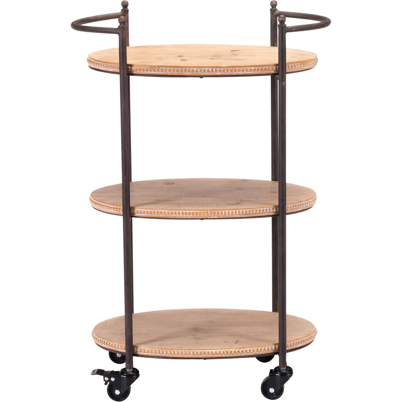 Tri Level Bar Cart Brown