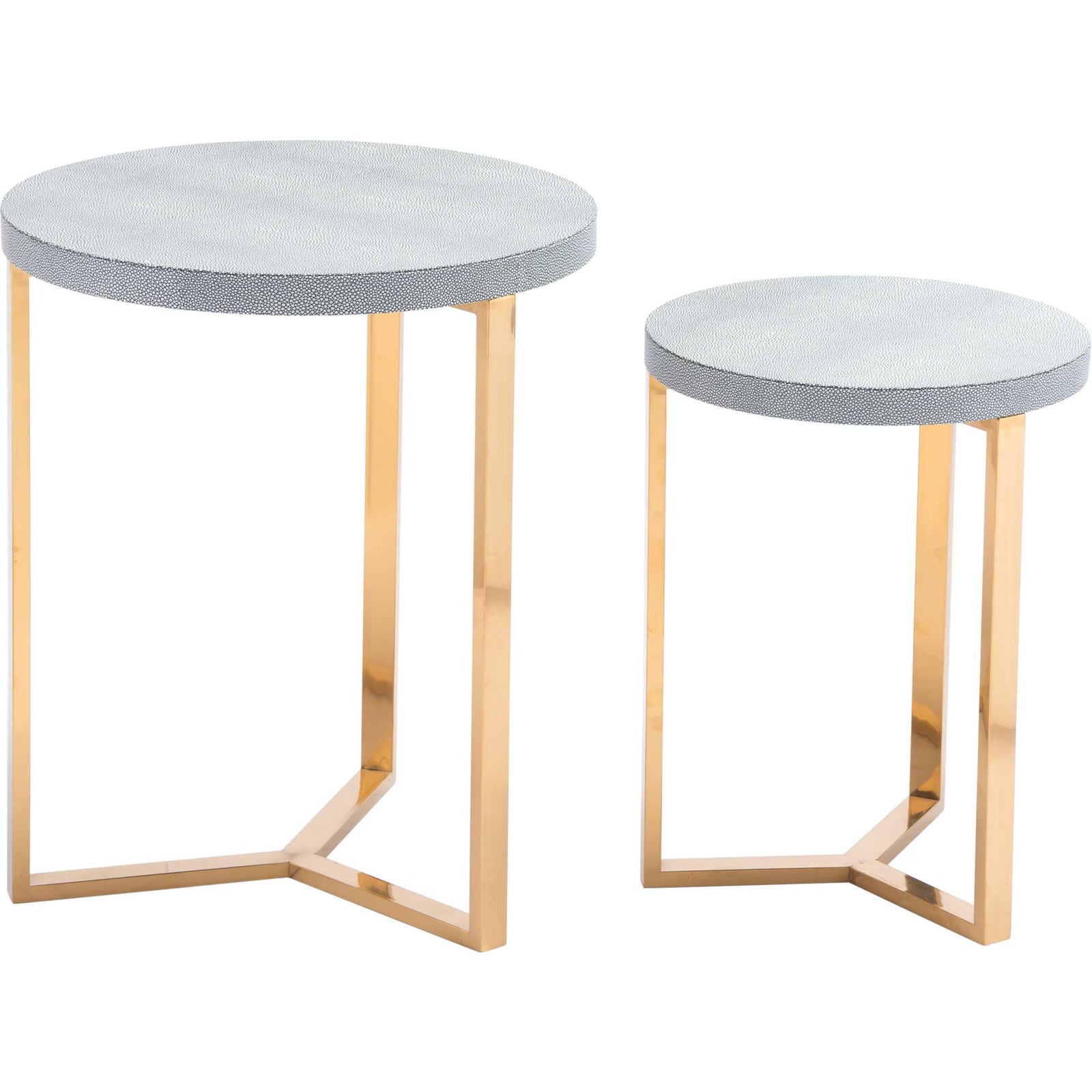 Gela 2-Piece Round Table Gray