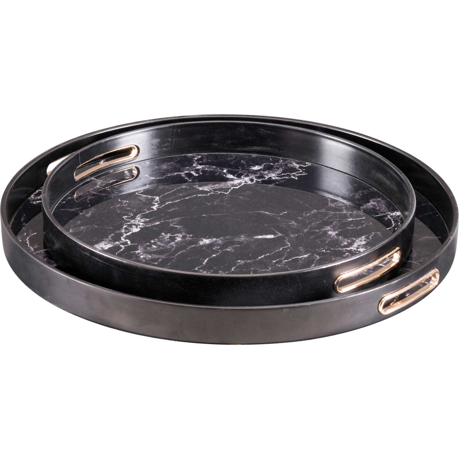 Mundi Tray Black (Set of 2)