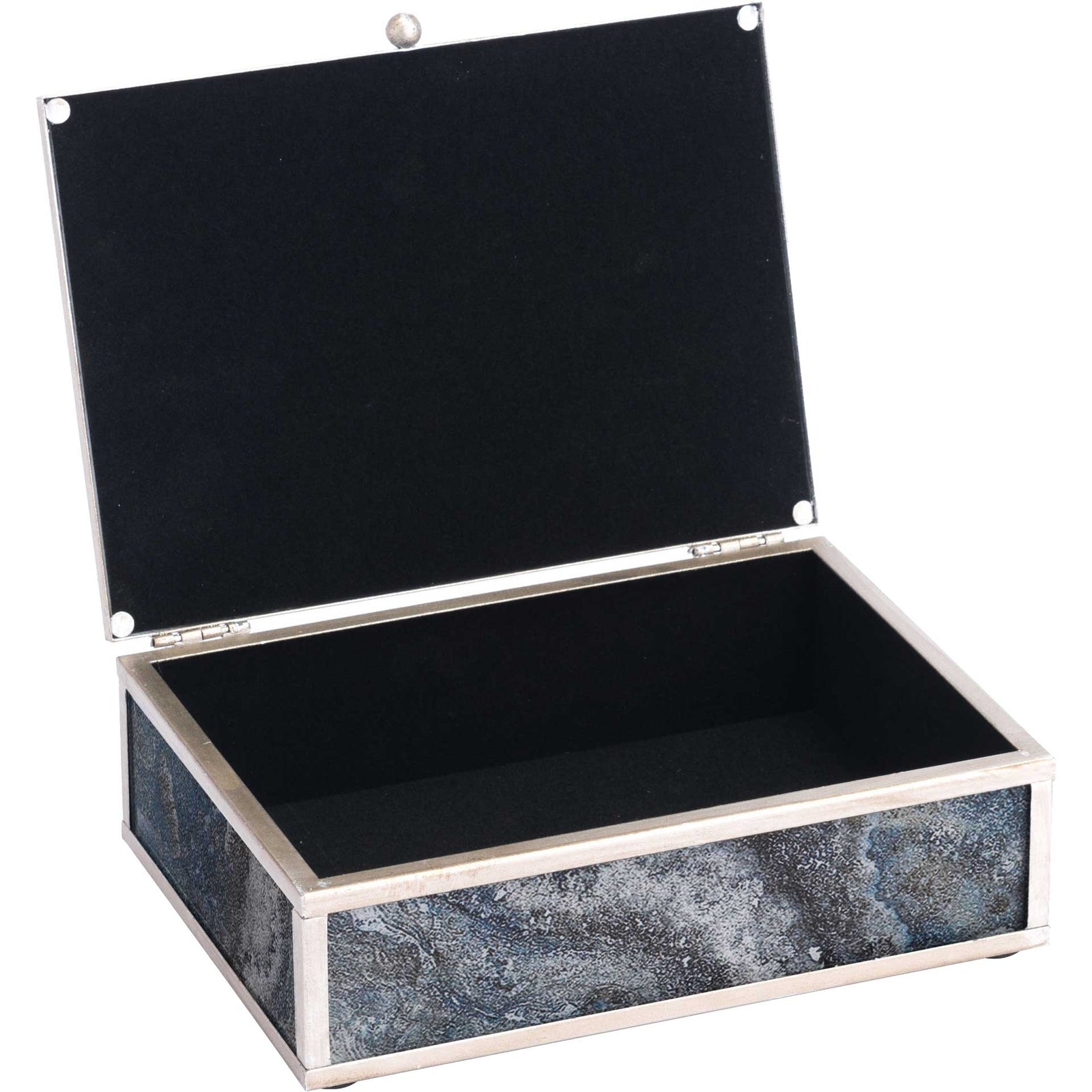 Mundi Boxes Silver Geode (Set of 2)