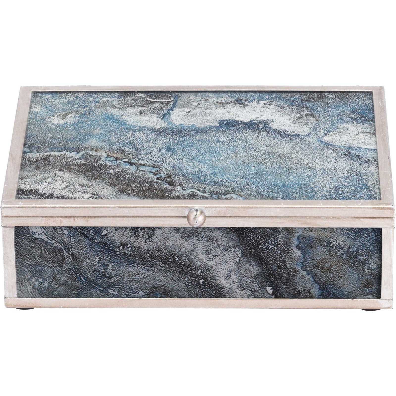 Mundi Boxes Silver Geode (Set of 2)