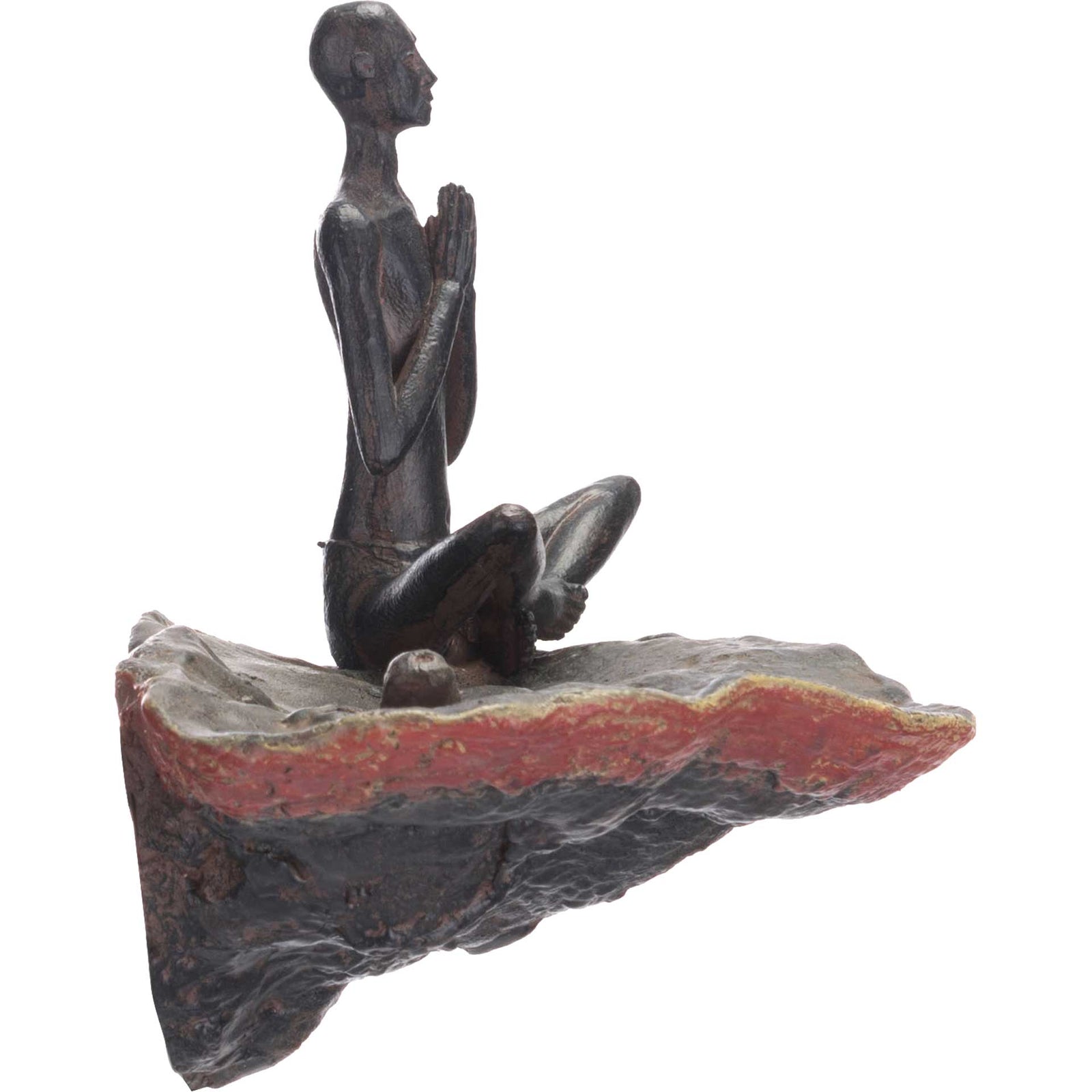 Thinking Figurine Wall Decor Bronze