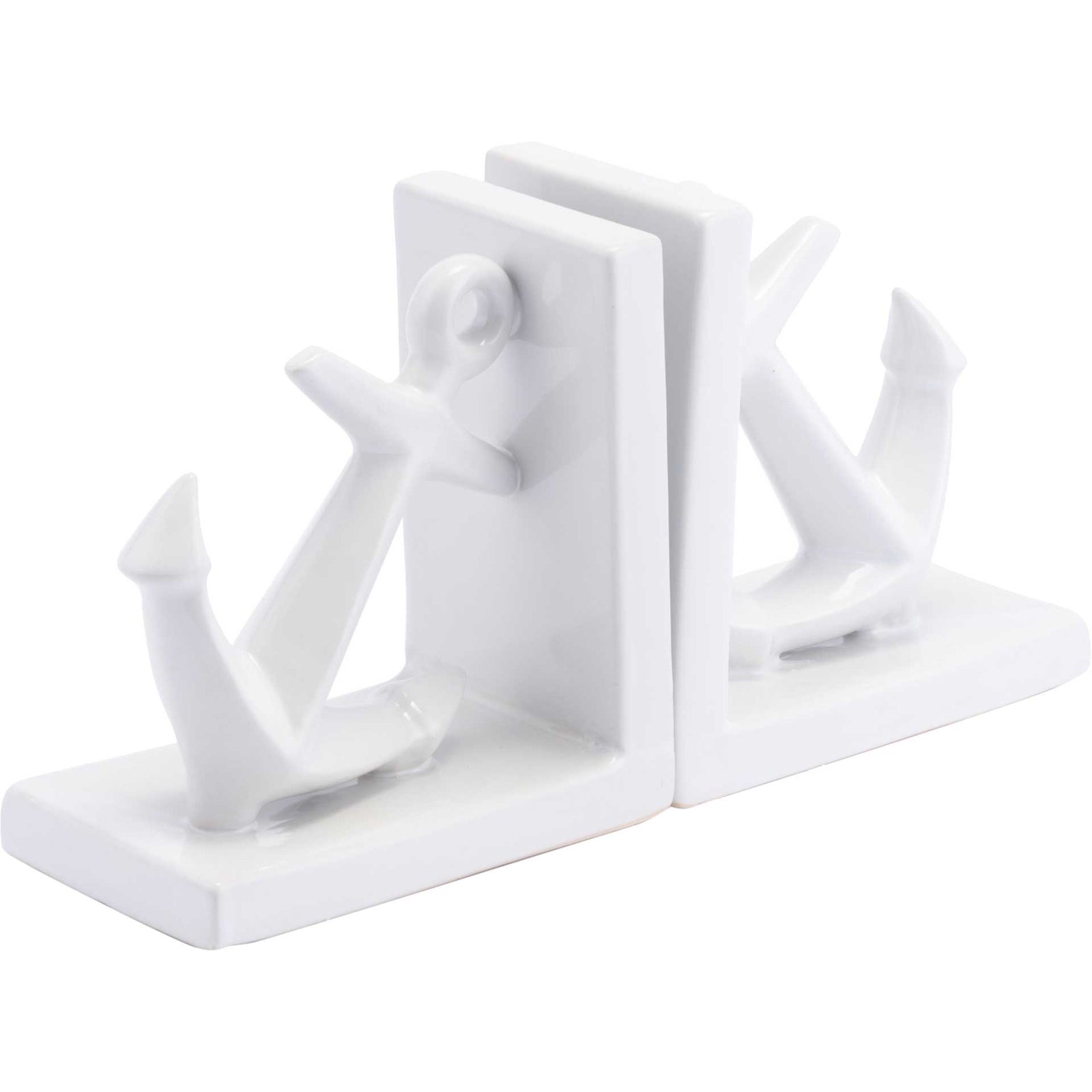 Anchors Bookends White