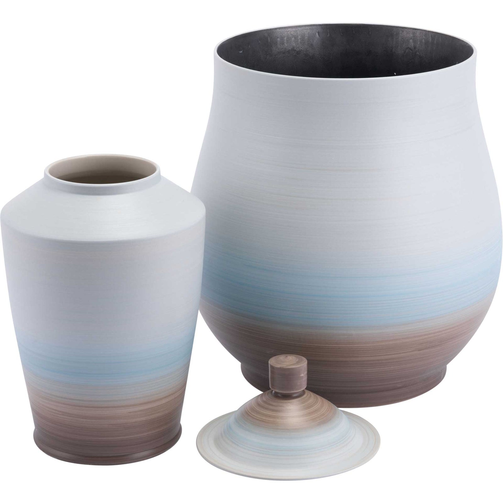Dune Jar/Vase Light Blue/Brown