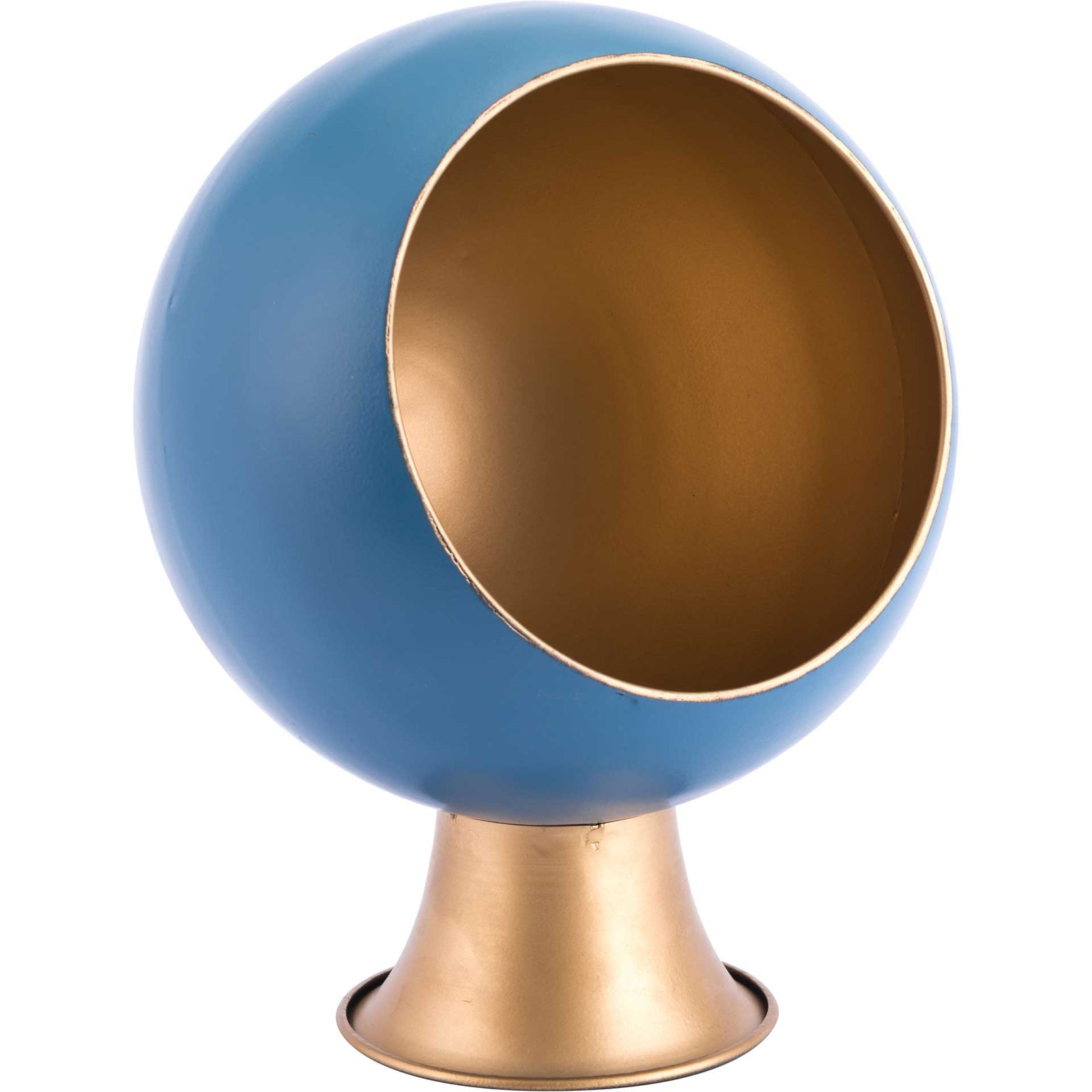 Nest Large Metal Planter Blue