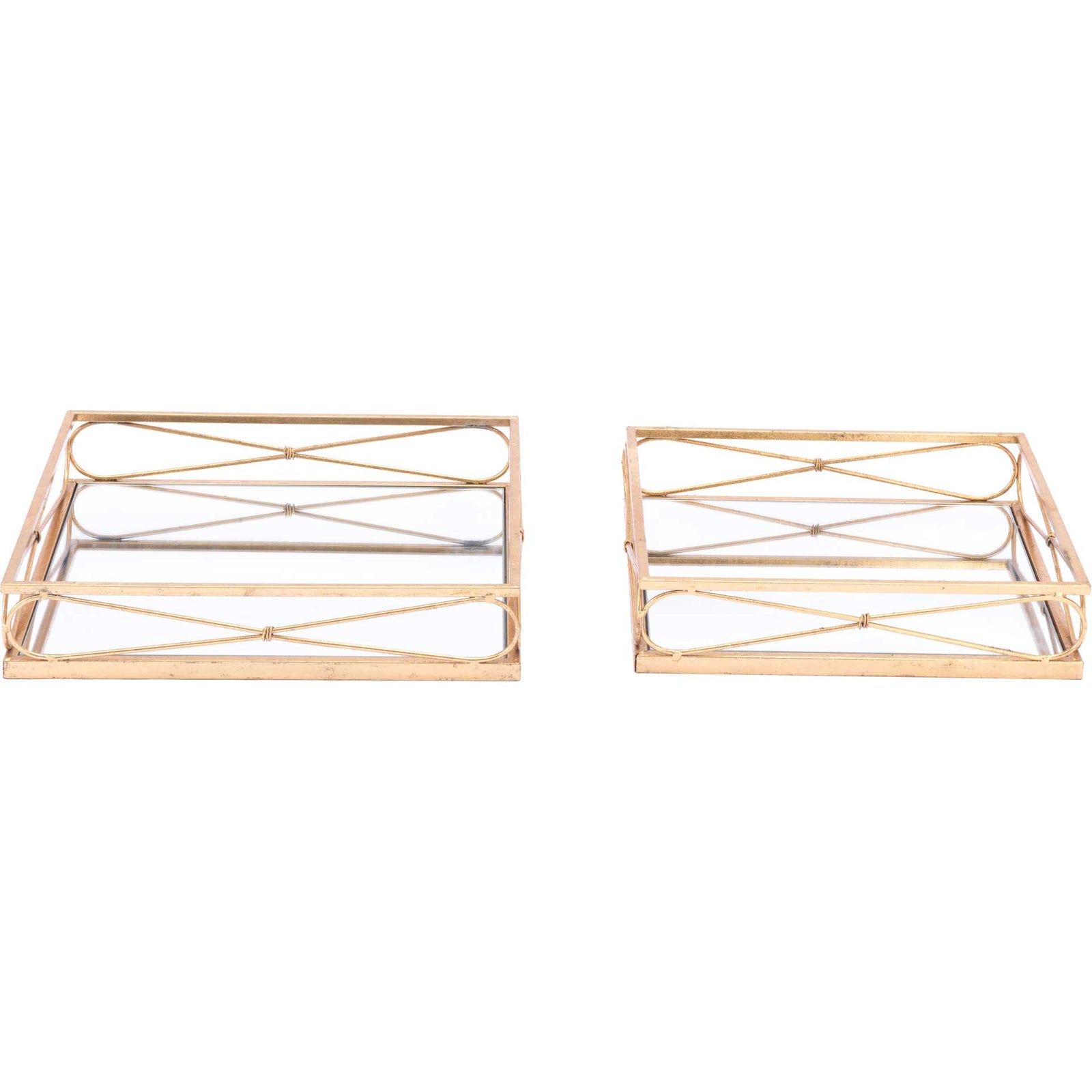 Twisted Tray Gold (Set of 2)