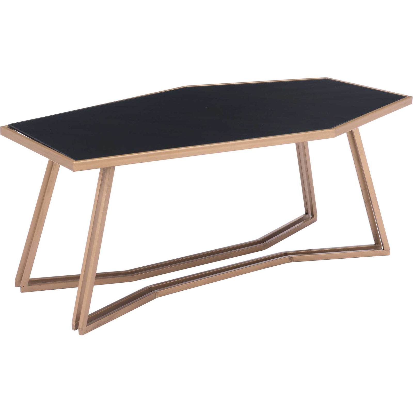 Geo Coffee Table Black/Gold