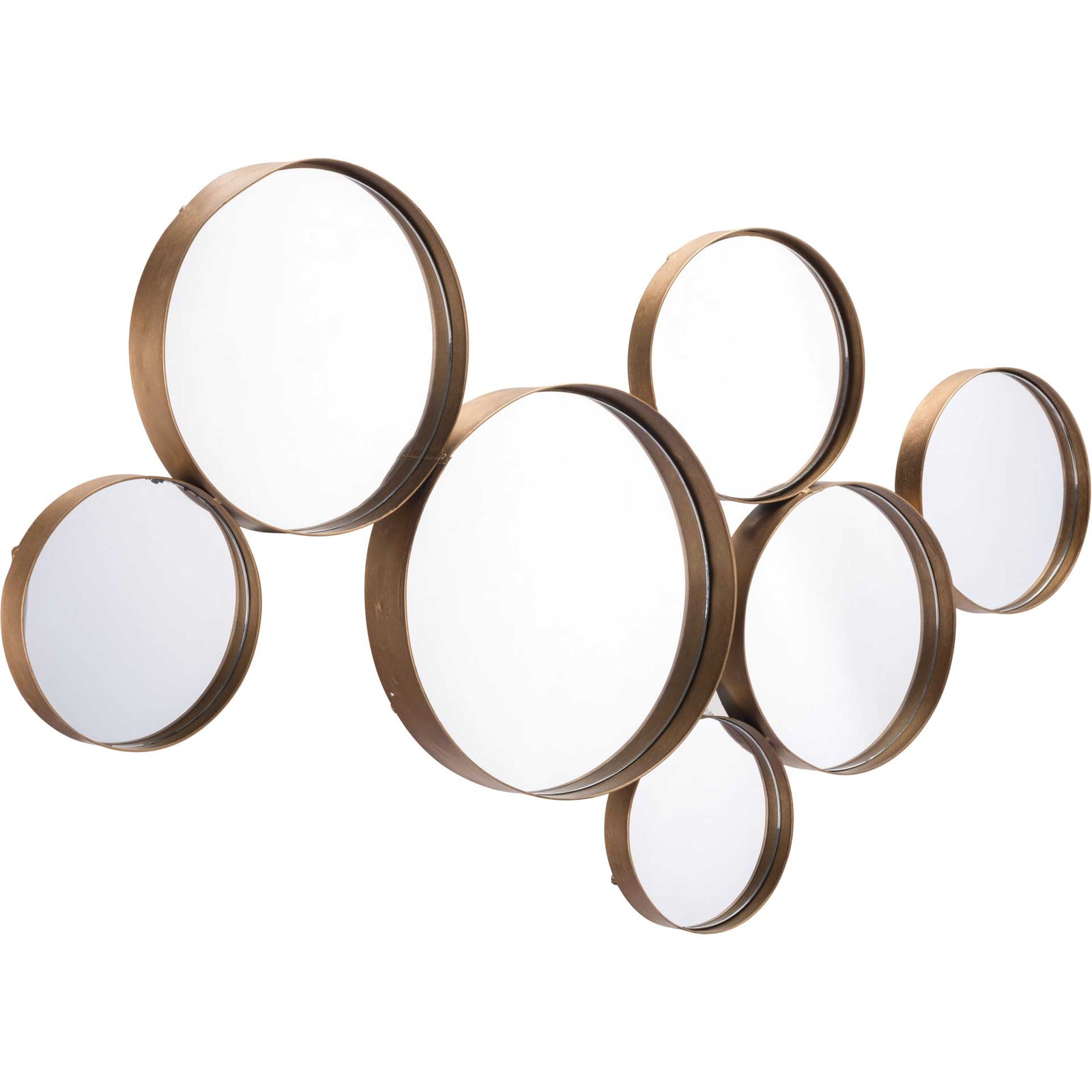 Teo Circular Mirror Gold