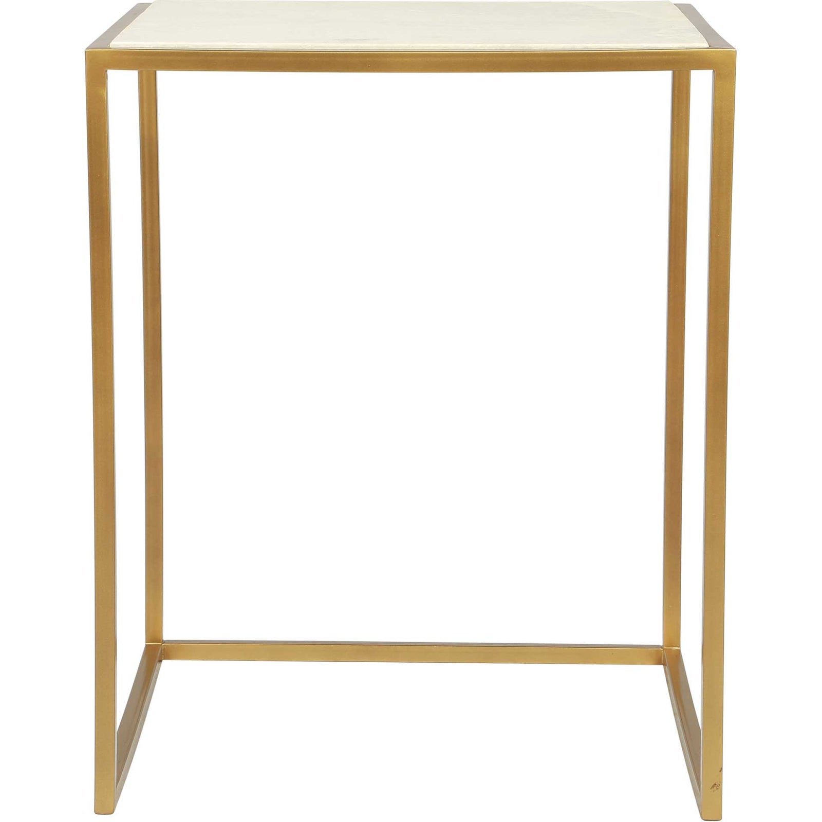 Kensington Nesting Table Stone/Brass