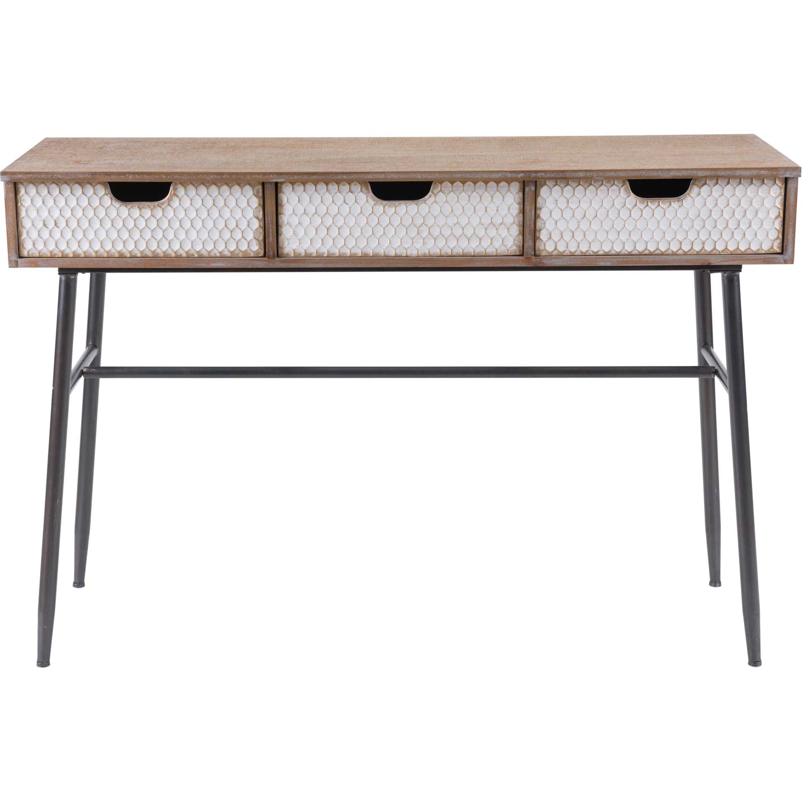 Honeycomb Desk Natural/White