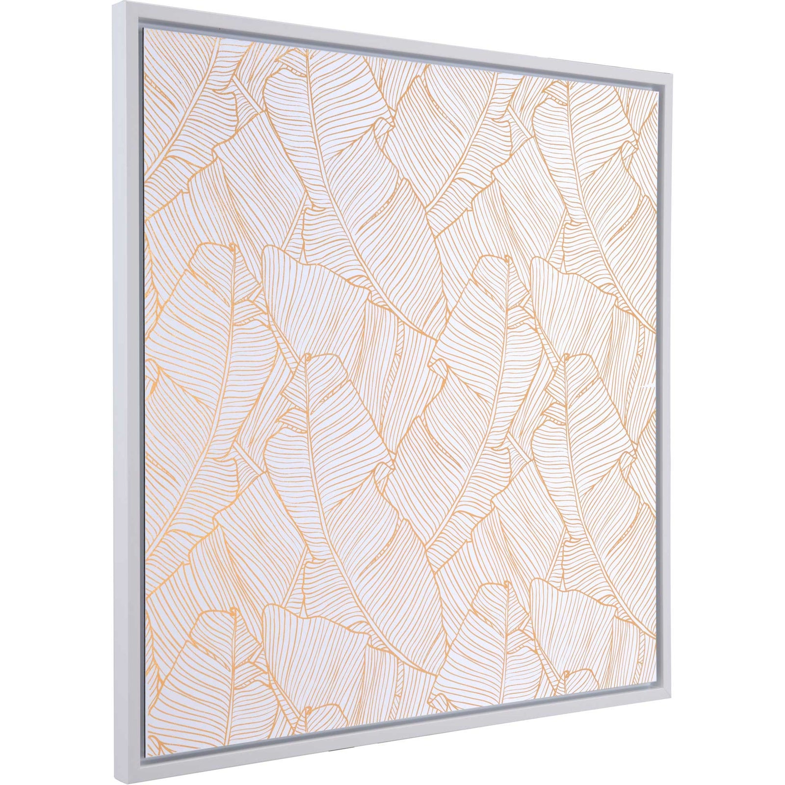 Miami Tree Canvas White/Gold