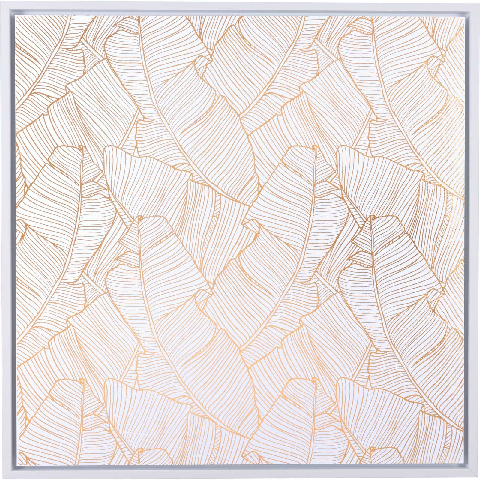 Miami Tree Canvas White/Gold