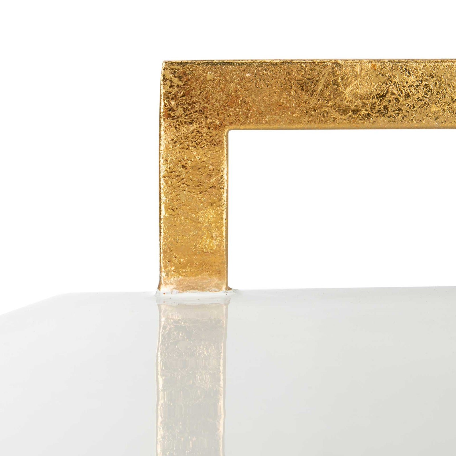 Mireya Hexagon C Table White/Gold