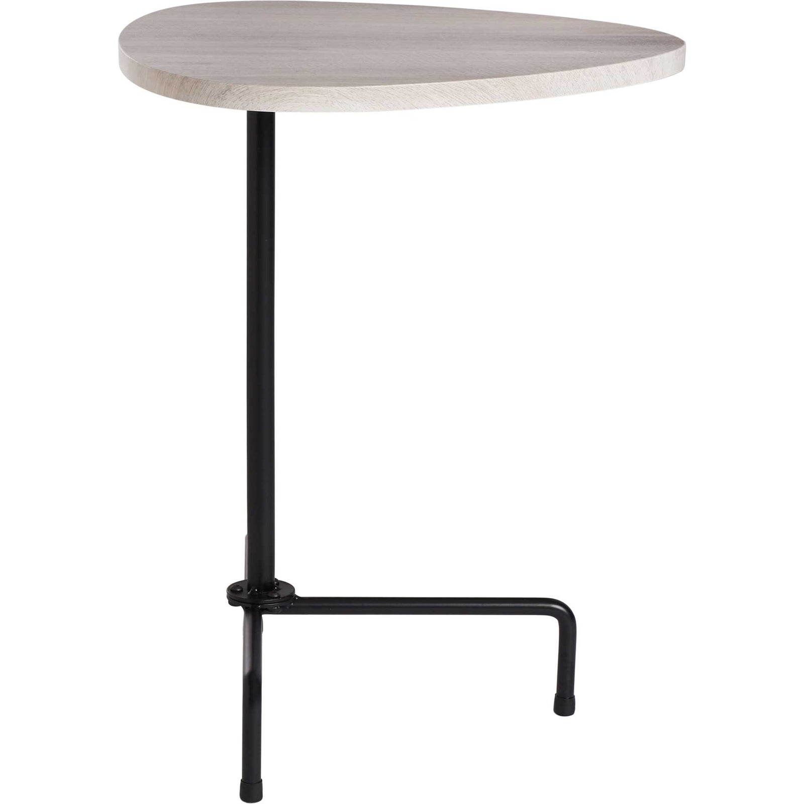 Beningo Tripod Side Table Light Gray Oak/Black