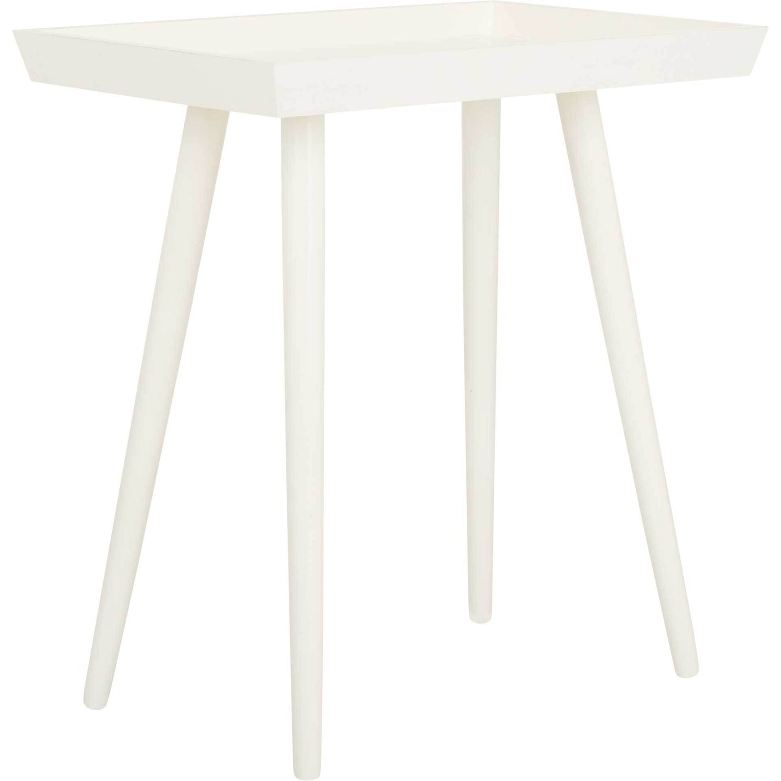 Norah Tray Accent Table Distressed White