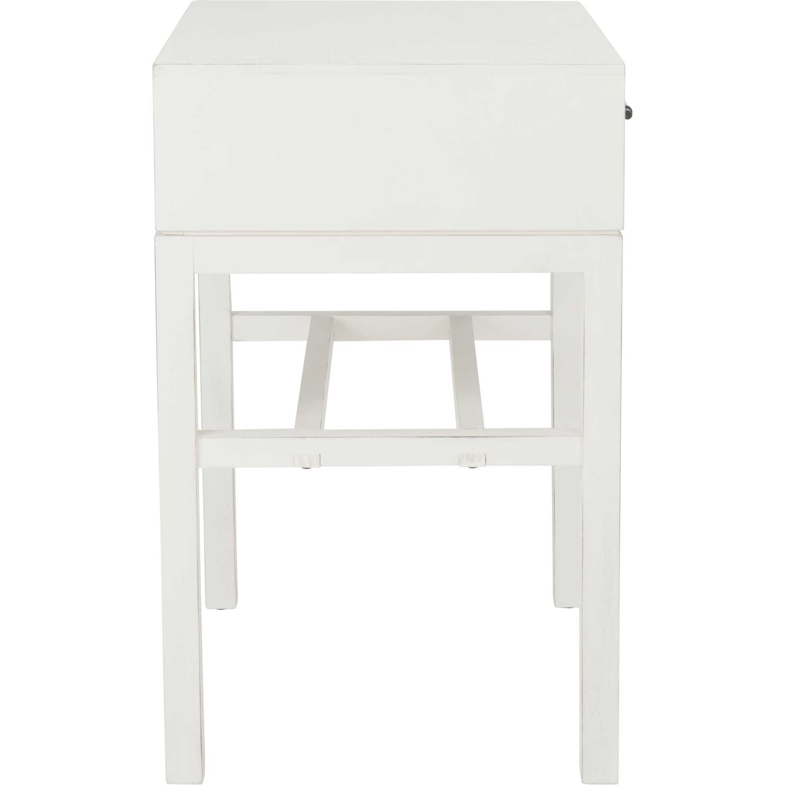 Ajani 1 Drawer Accent Table Distressed White