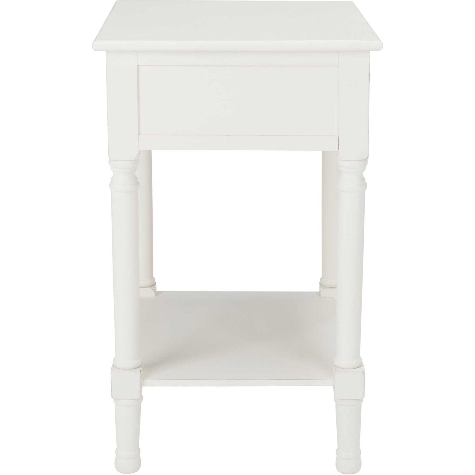 Haleigh 1 Drawer Accent Table Distressed White