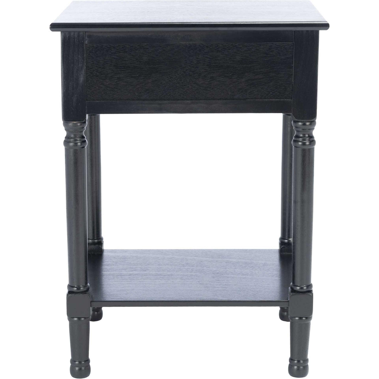 Haleigh 1 Drawer Accent Table Black