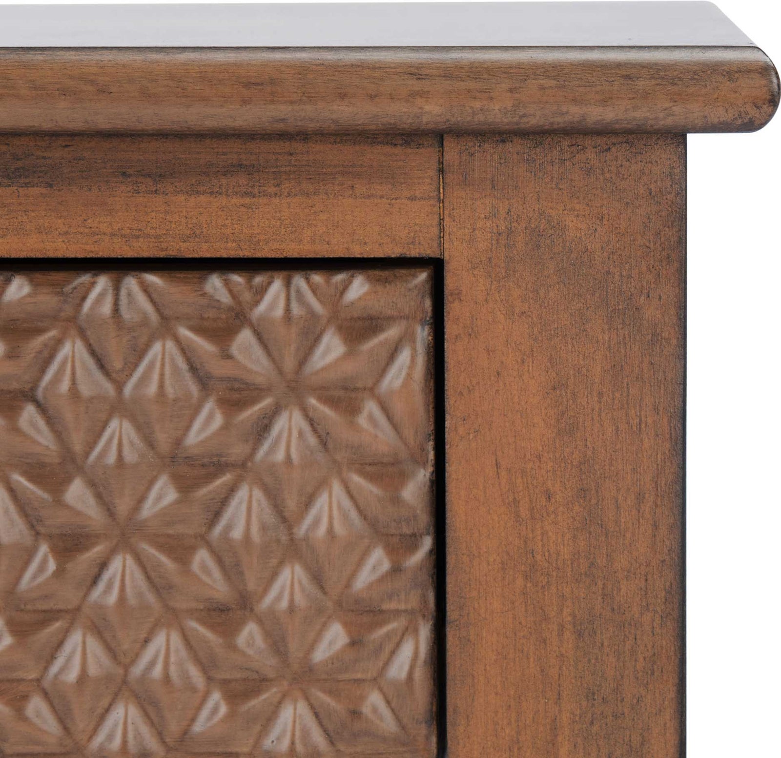 Haleigh 1 Drawer Accent Table Brown