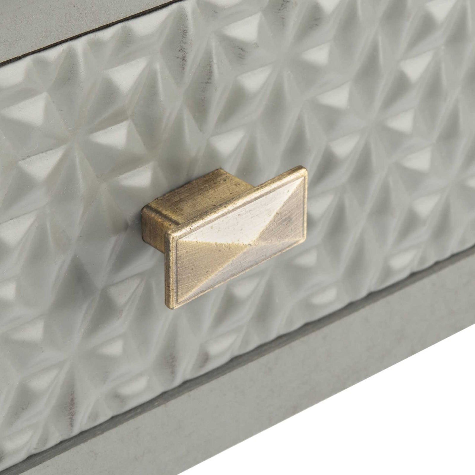 Haleigh 1 Drawer Accent Table Distressed Gray