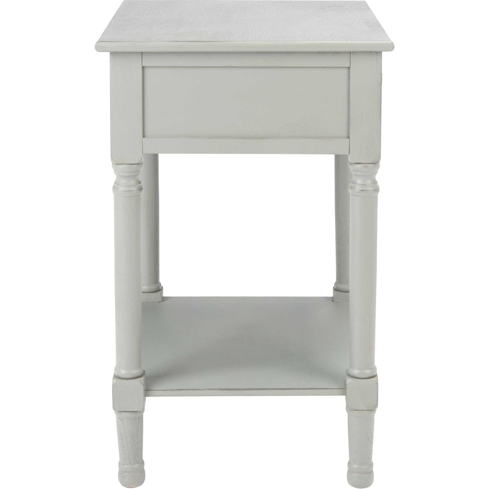 Haleigh 1 Drawer Accent Table Distressed Gray