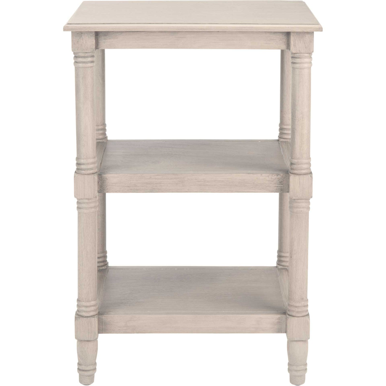 Caden 3 Shelf Accent Table Greige