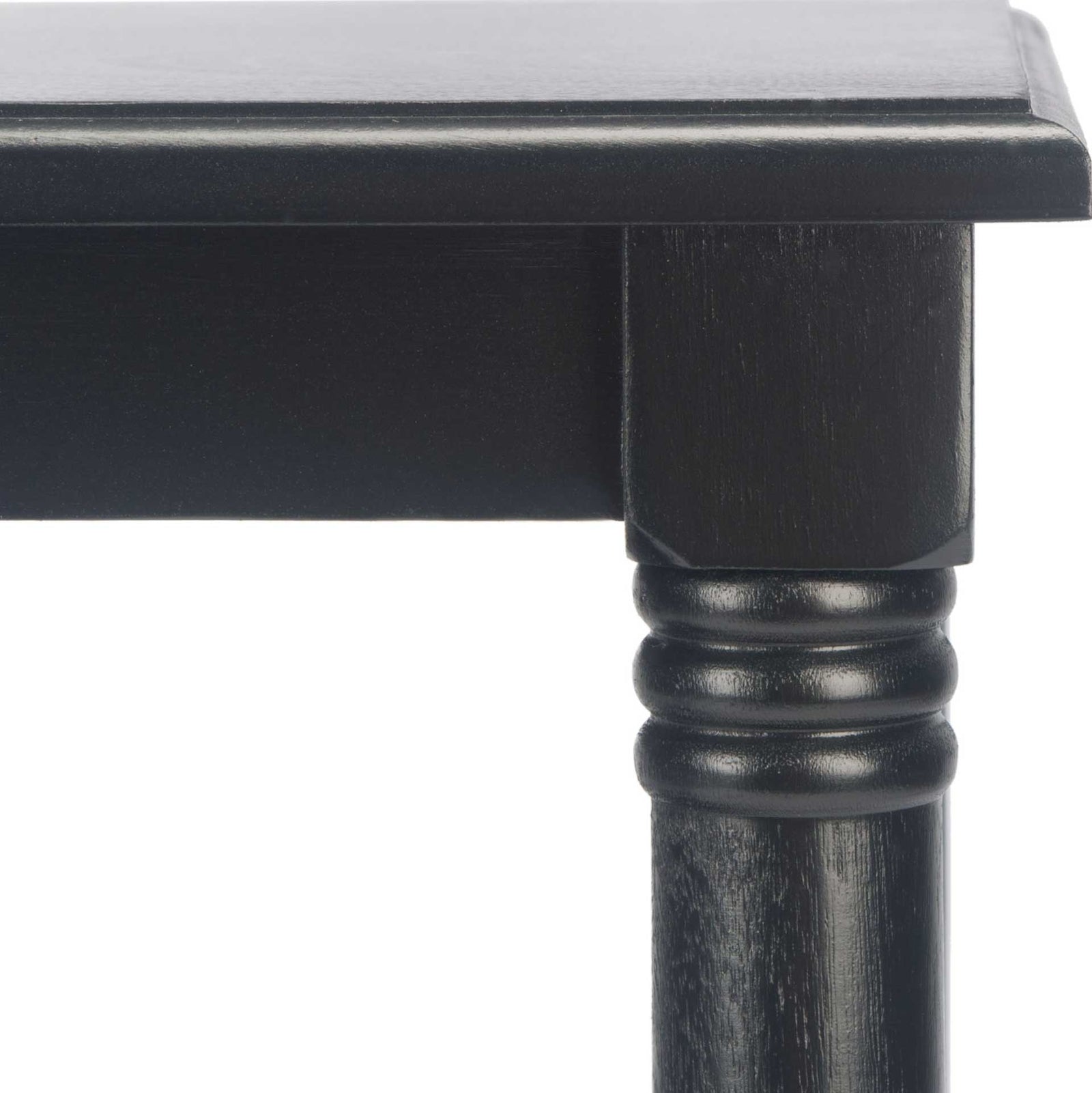 Caden 3 Shelf Accent Table Black