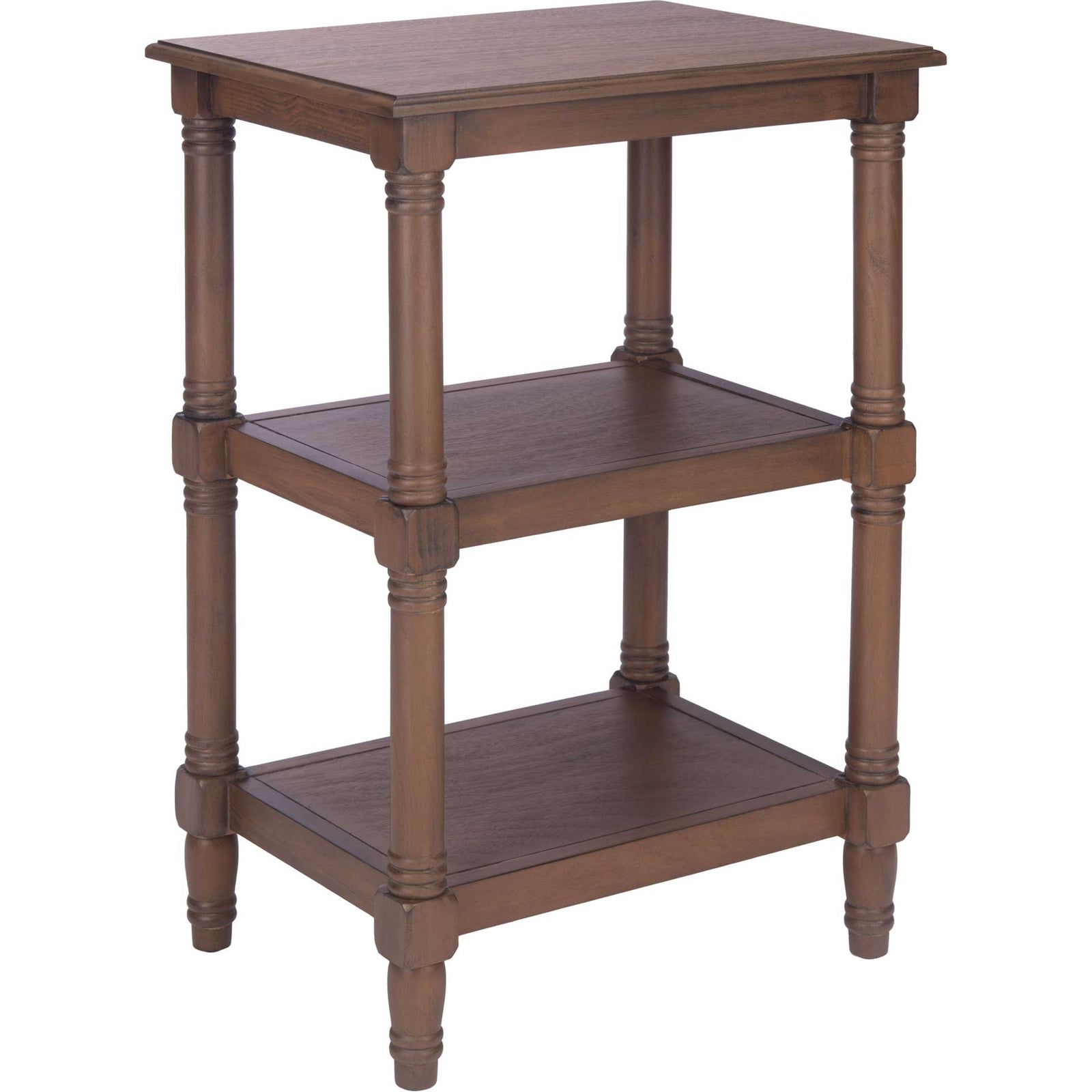 Caden 3 Shelf Accent Table Brown