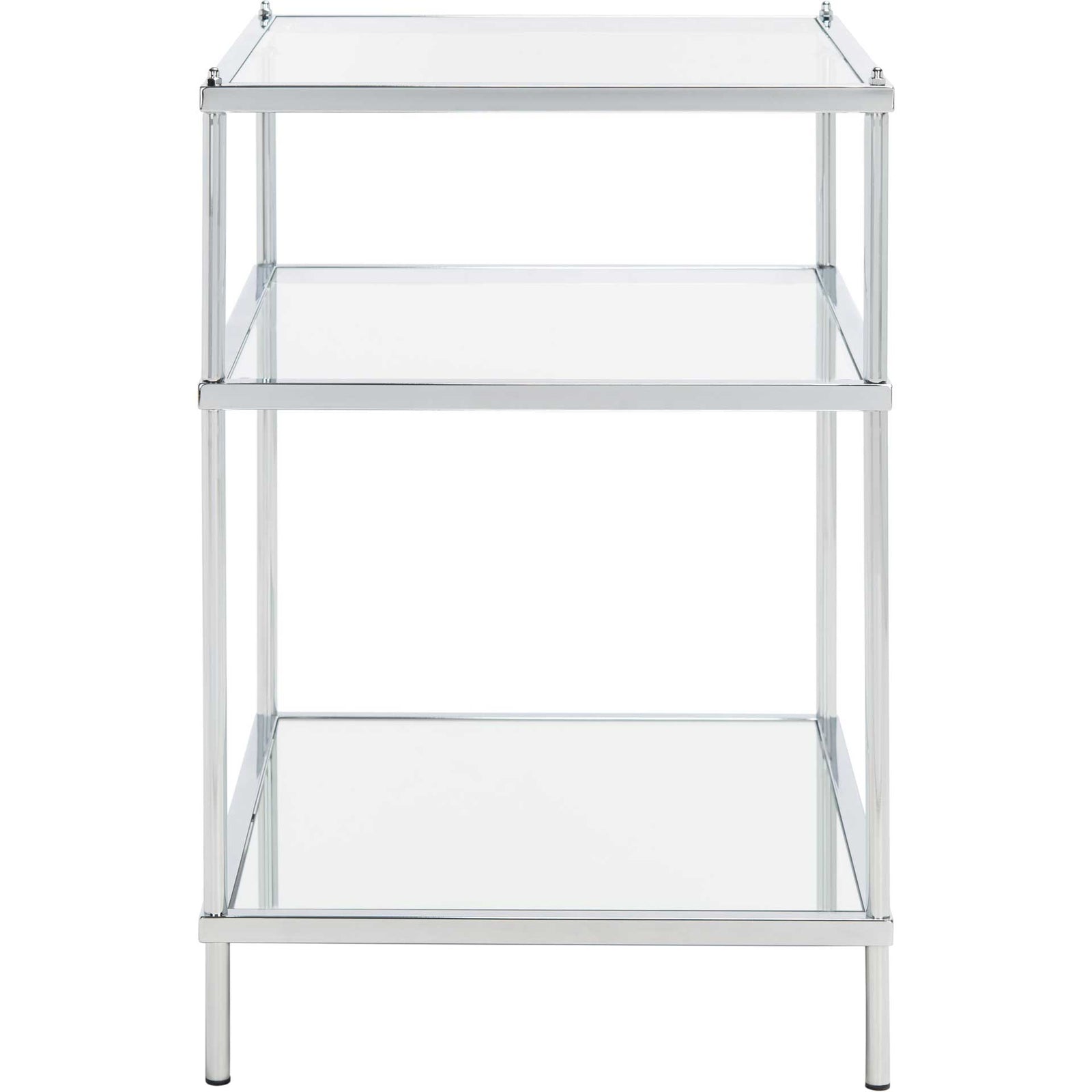 Noah 3 Tier Accent Table Chrome
