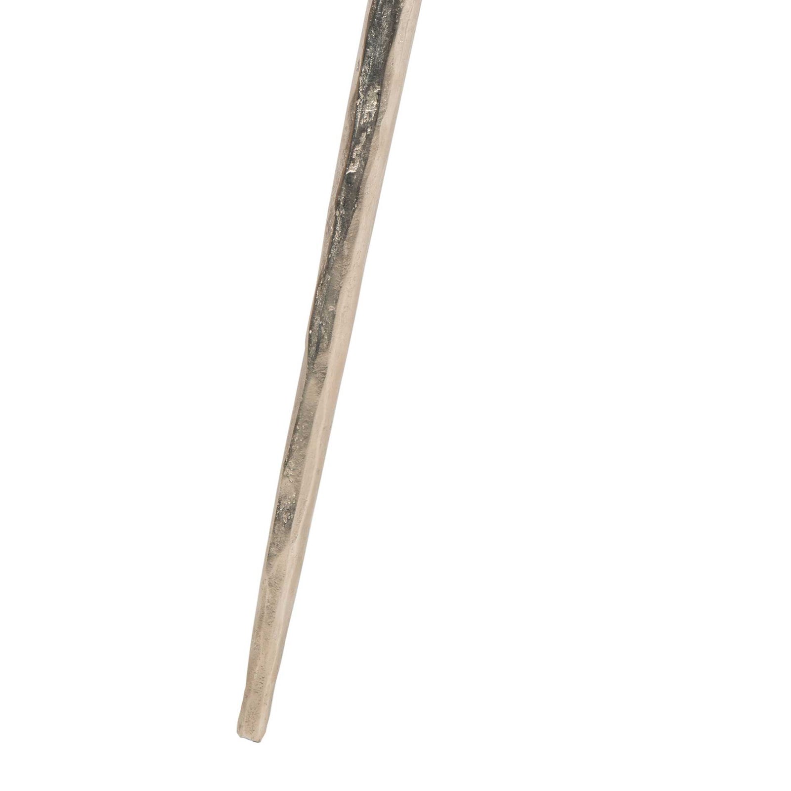 Fabius Agate Round Accent Table Nickel/Black