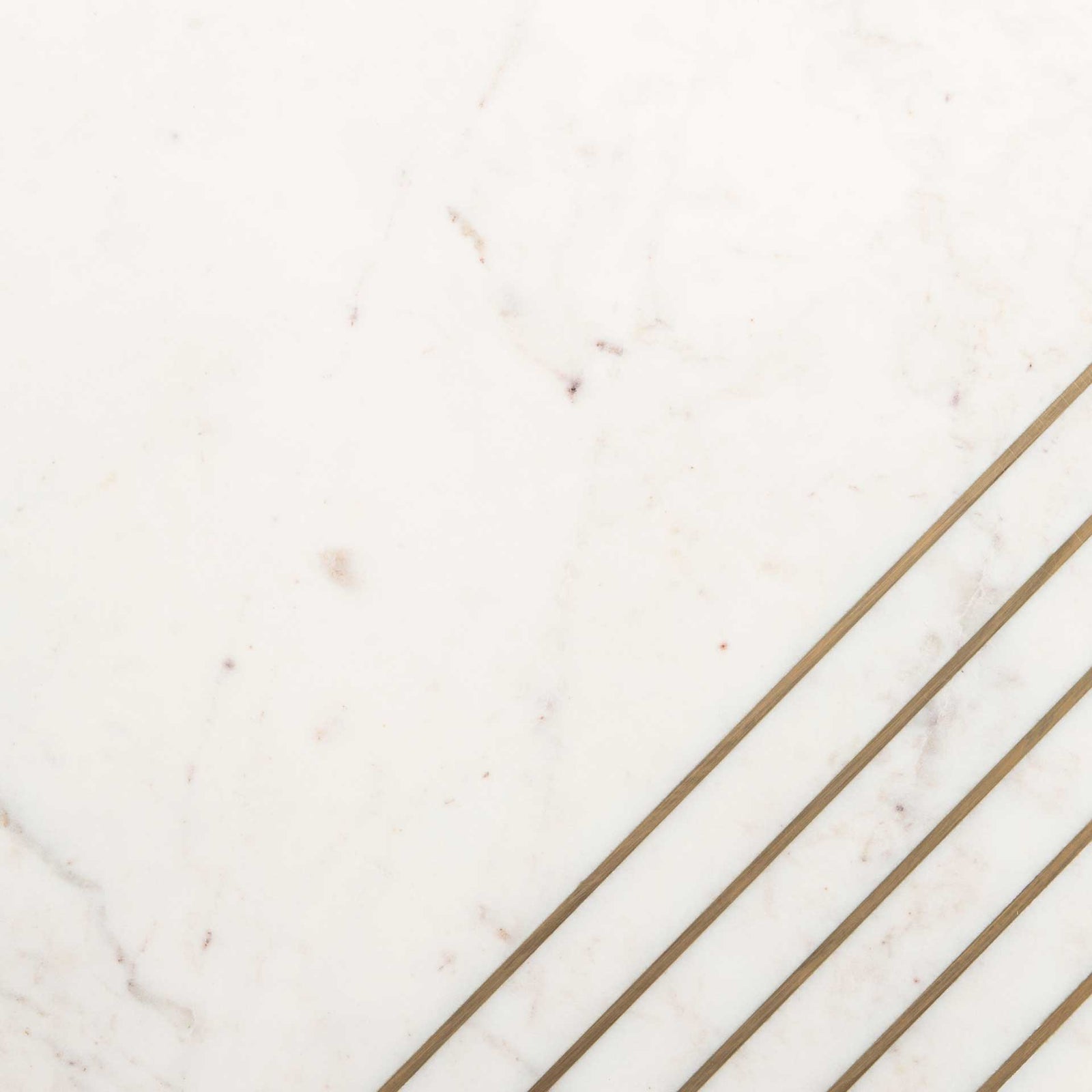 Valet Marble Accent Table Natural Brown/White/Gold