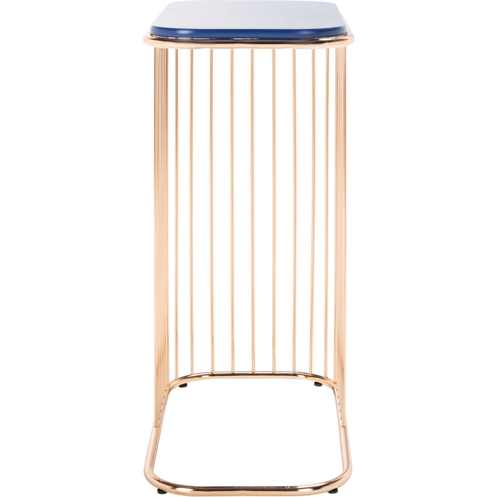 Stazia Side Table Blue/Gold