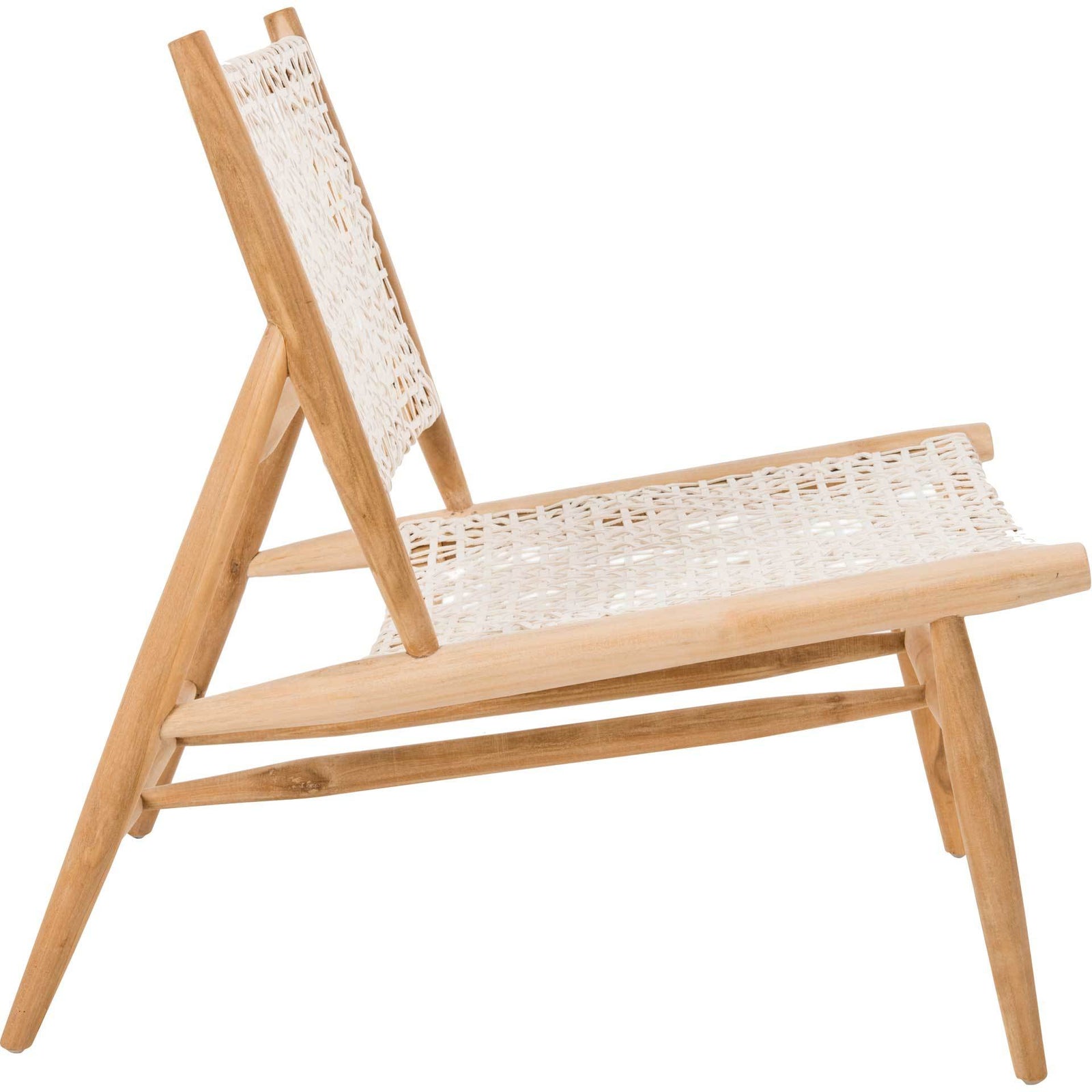 Baize Leather Weave Accent Chair